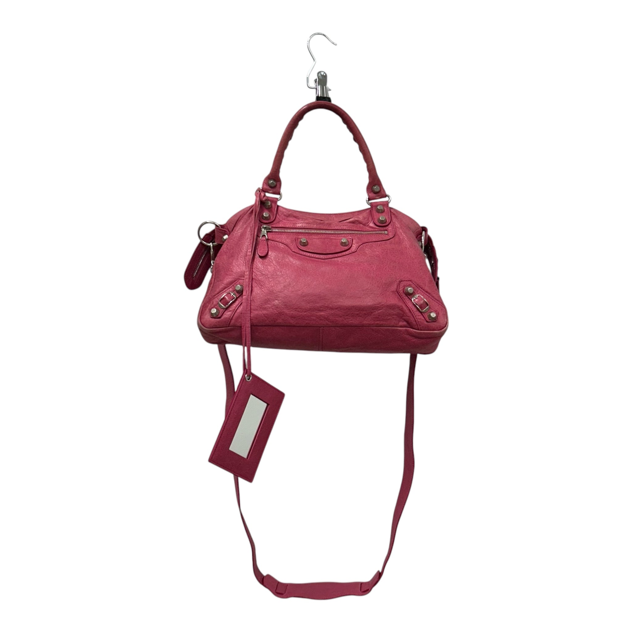 BALENCIAGA/Cross Body Bag/Leather/PNK/MOTOCROSS CITY view 1