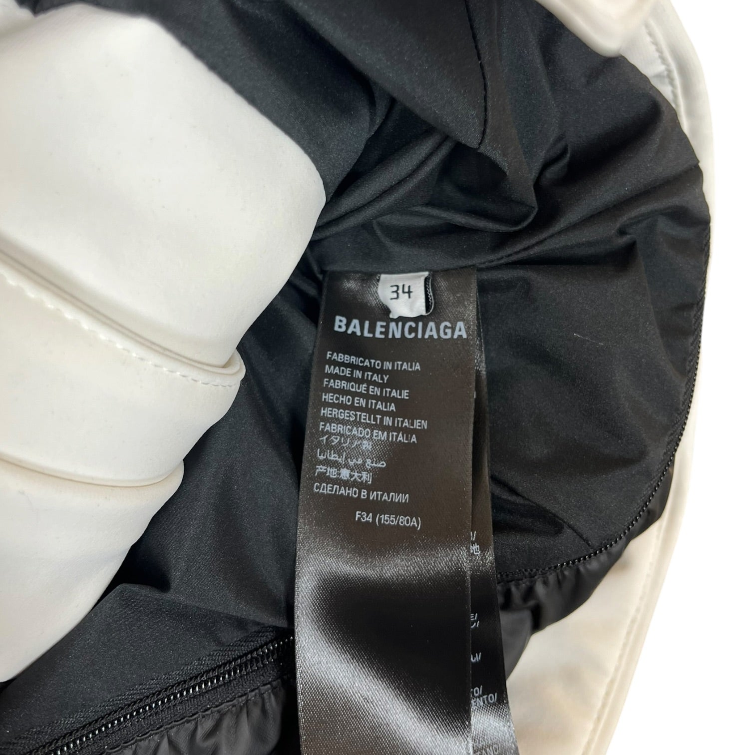 BALENCIAGA/Windbreaker/36/WHT/ski jacket view 4