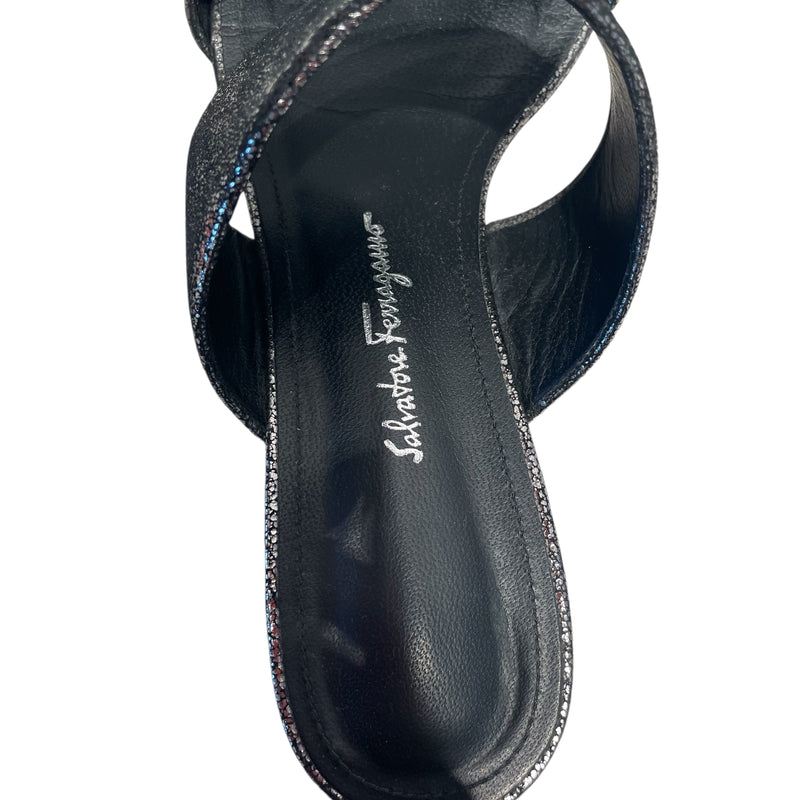 Salvatore Ferragamo/Sandals/US 6/Iridescent/SLV/SILVER BELLUNO SANDAL
