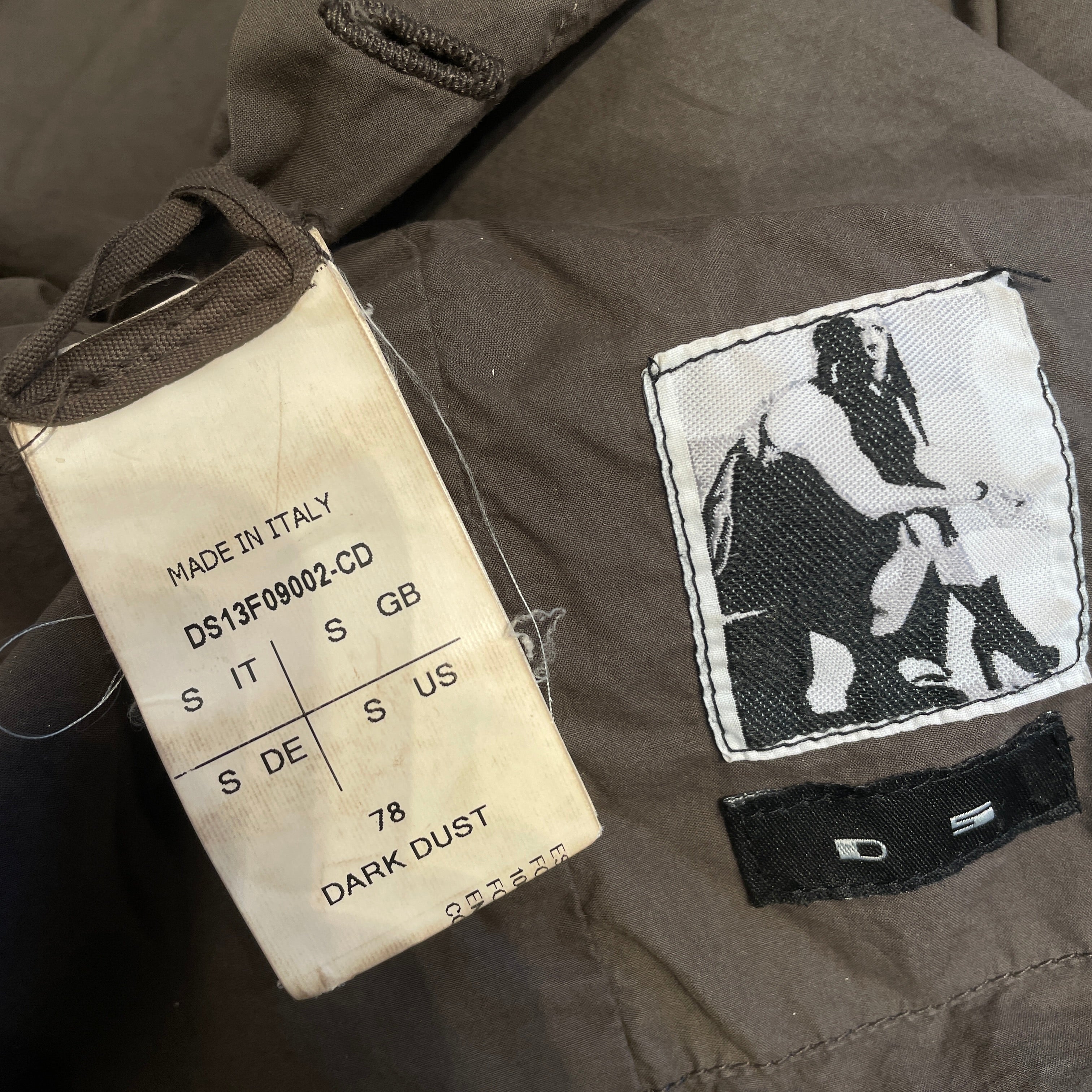 RICK OWENS DRKSHDW/Spring Coat/S/Cotton/BRW/ view 8