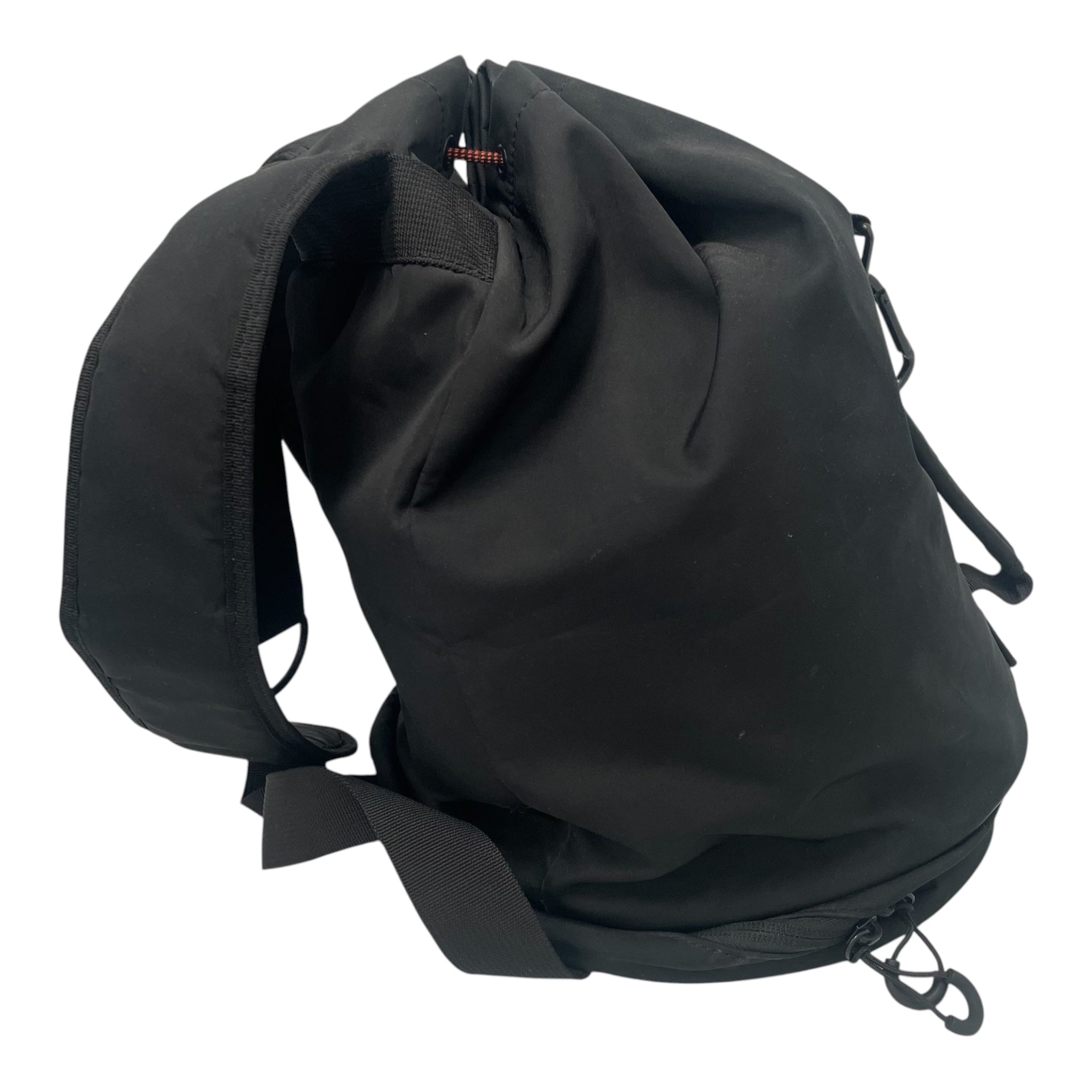 GANNI/Backpack/Nylon/BLK/ORG DRAW STRING FRONT PATCH view 2