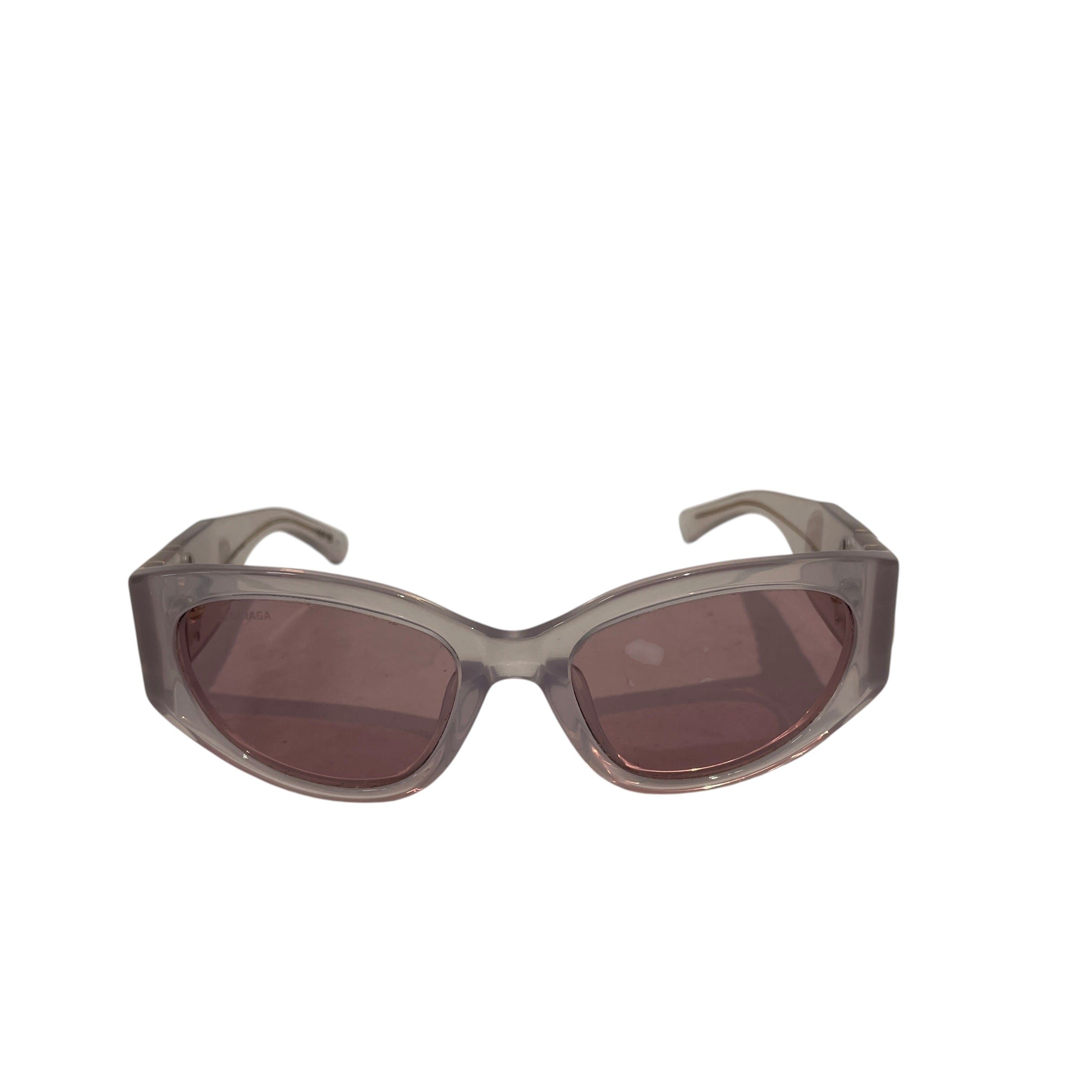 BALENCIAGA/Sunglasses/Celluloid/CLR/GOLD BB SIDE view 1