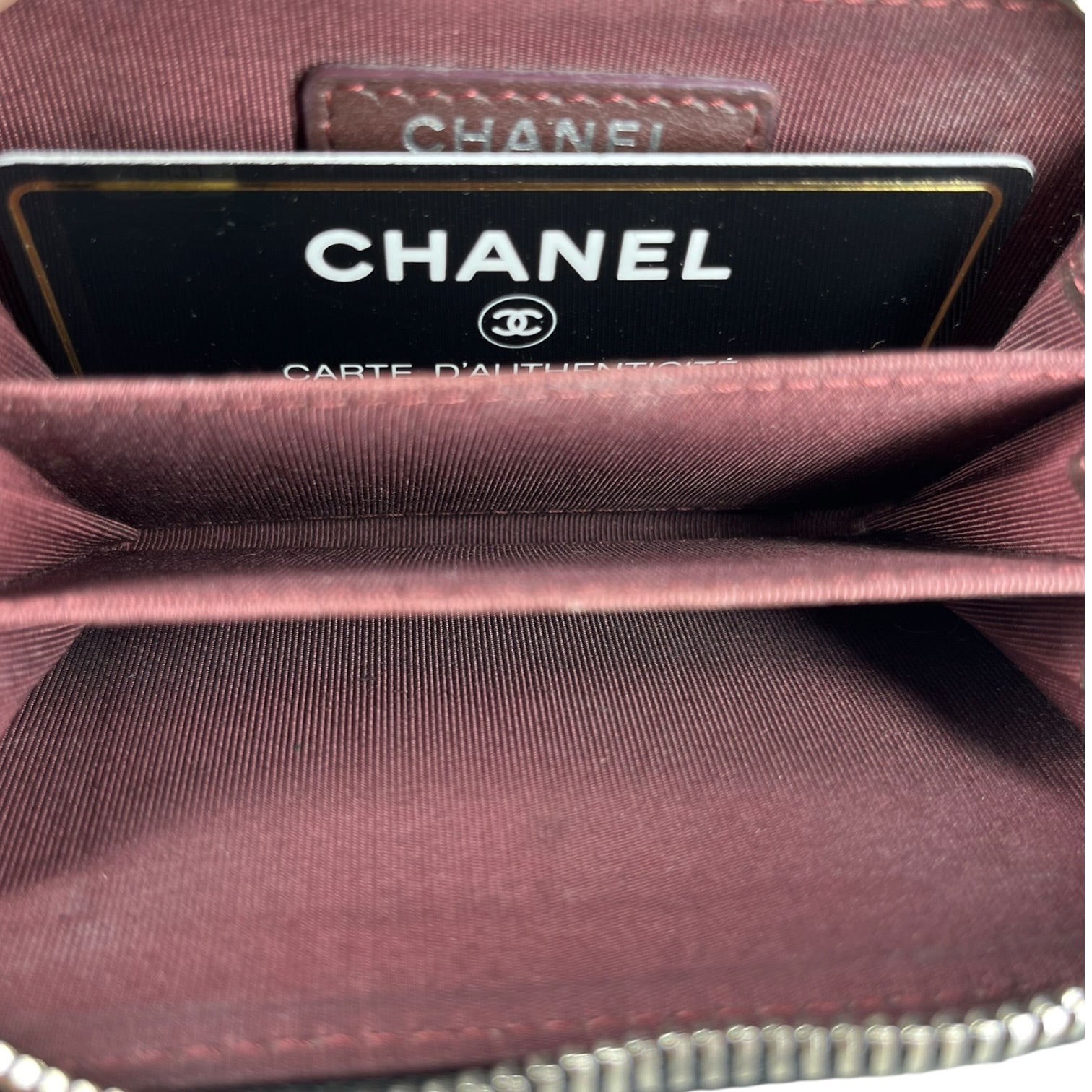 CHANEL/Coin Wallet/Leather/BLK/L's/Quilted lambskin zip coin bag view 5