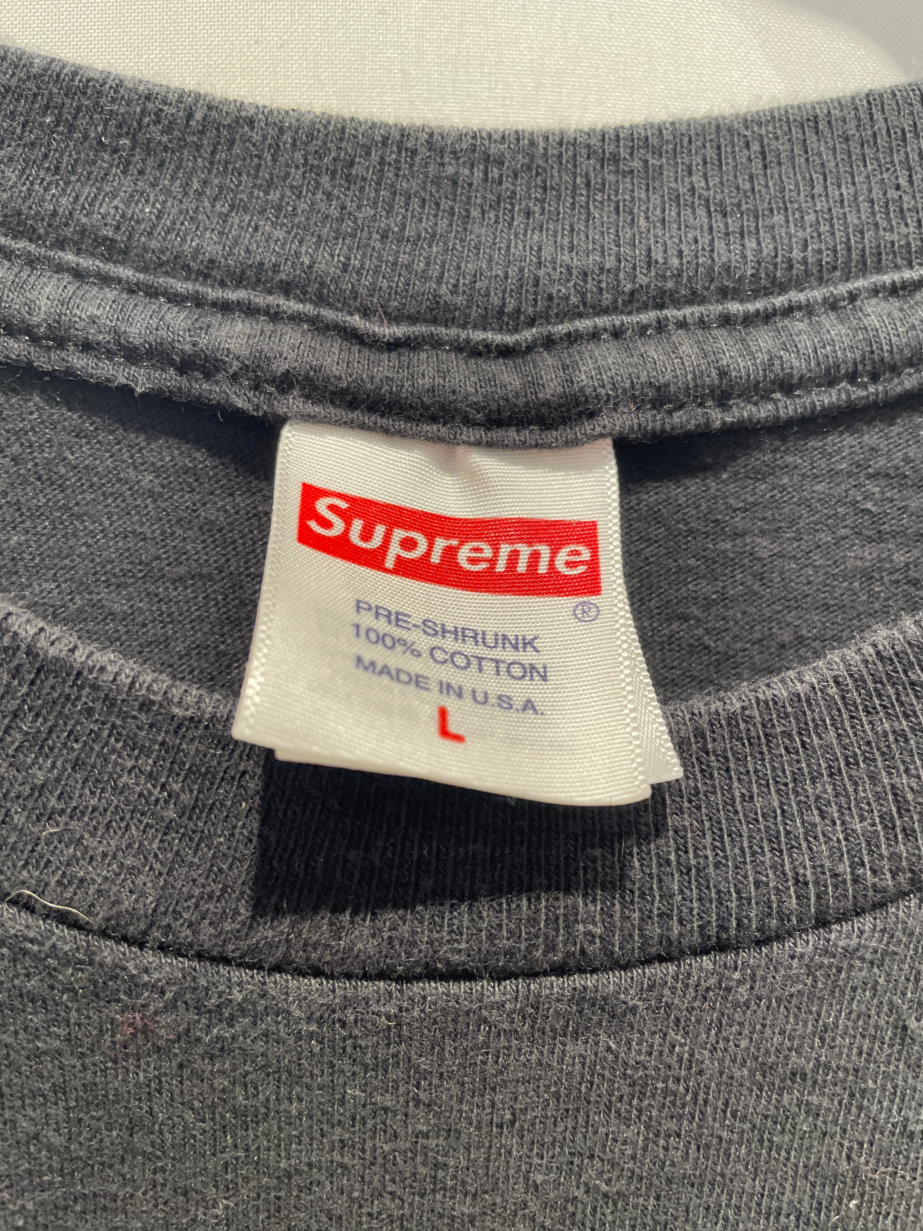 Supreme/T-Shirt/L/Cotton/BLK/ view 3