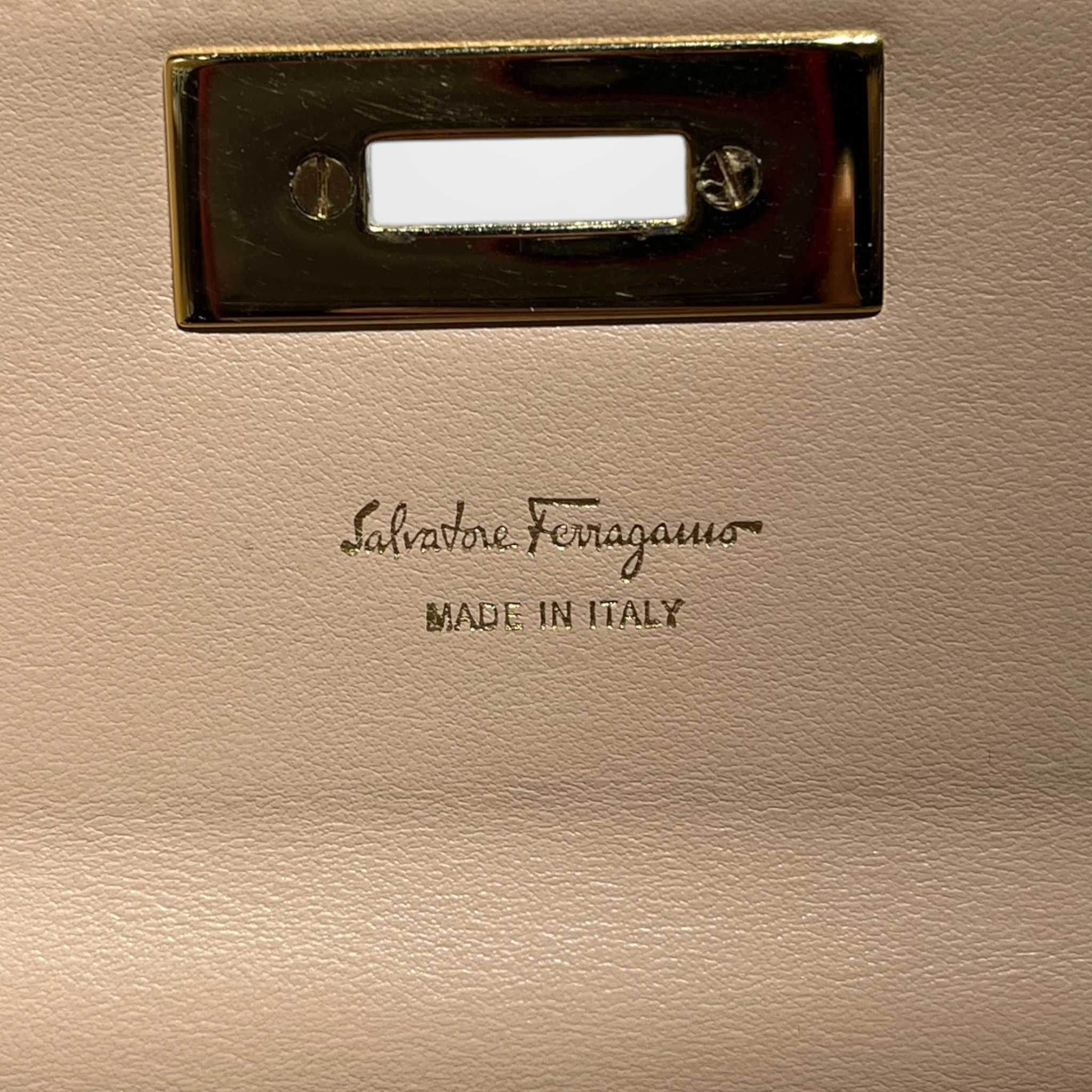 Salvatore Ferragamo/Trifold Wallet/Leather/BEG/L's/logo wallet view 5