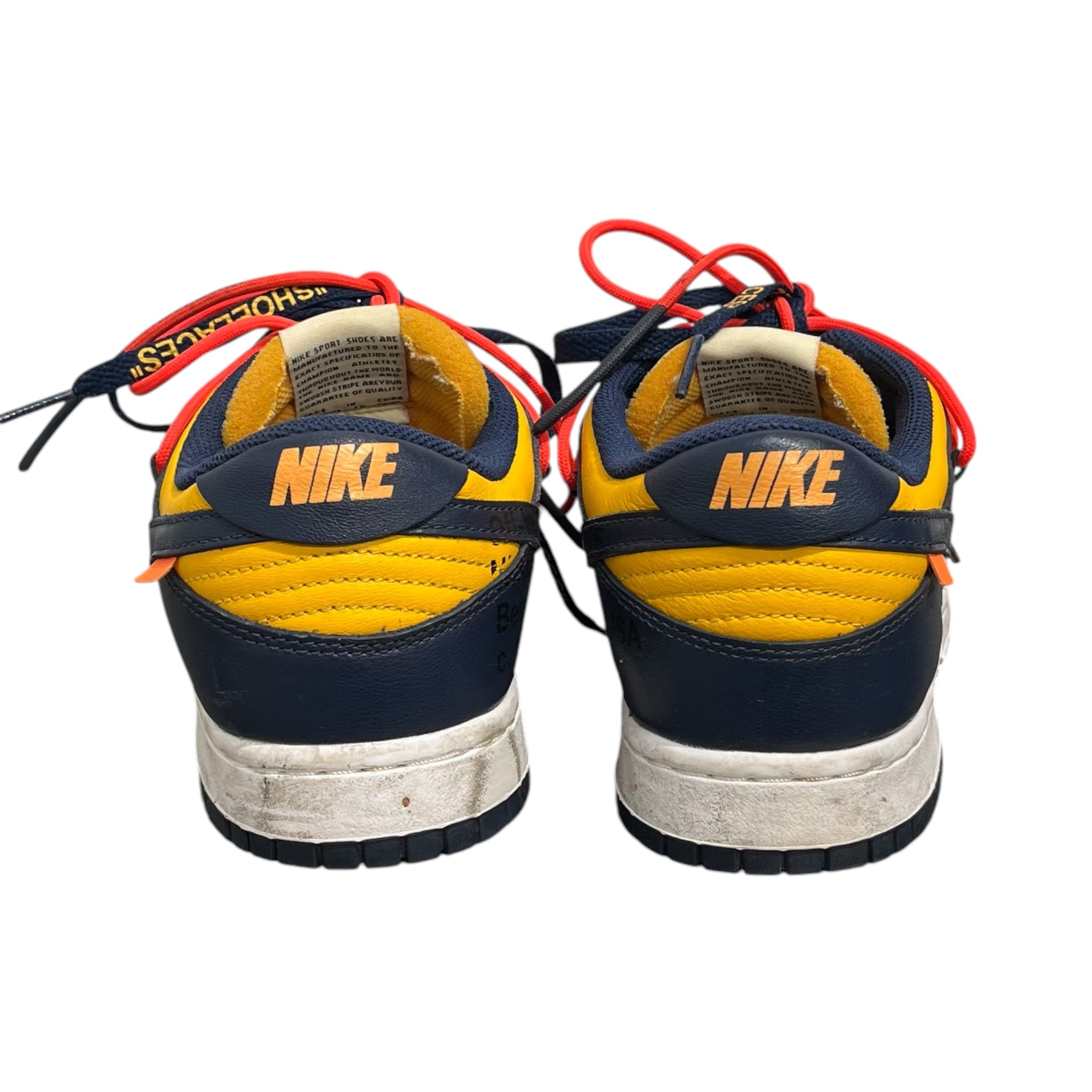 OFF-WHITE/NIKE/Low-Sneakers/US 9/Leather/NVY/nvy ylw  ct0856-700 view 3