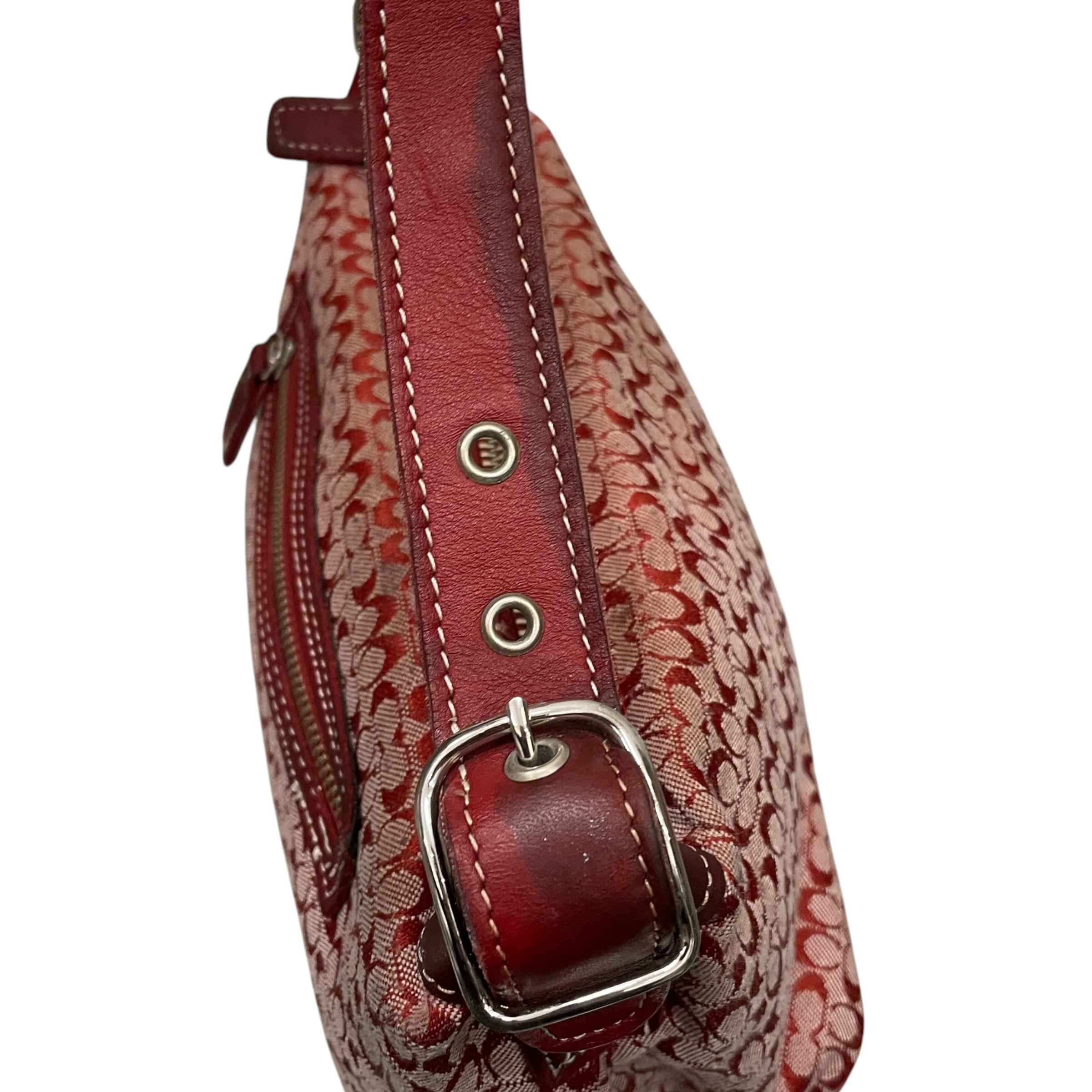 COACH/Hand Bag/Monogram/Cotton/RED/MONOGRAM DEMI view 6