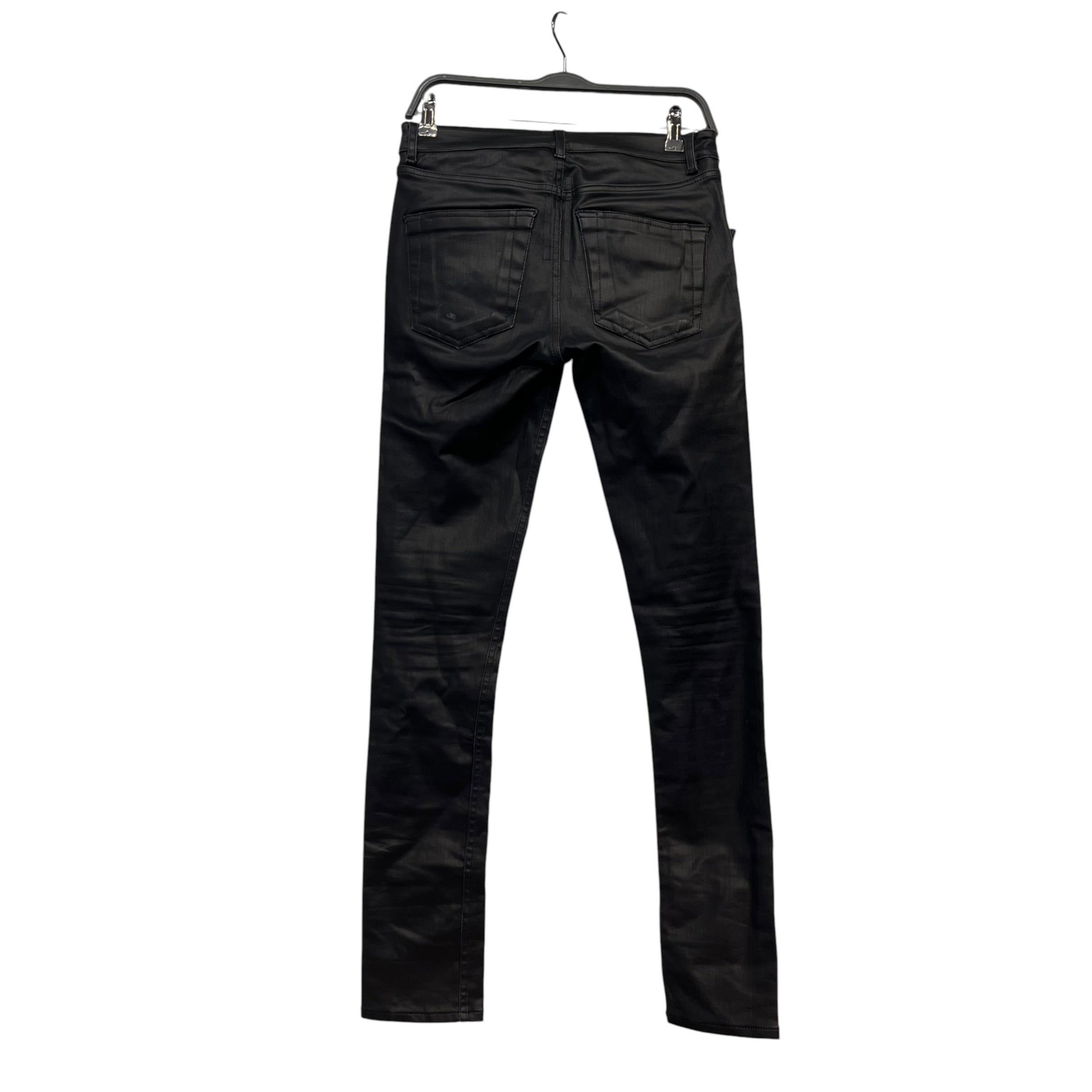 RICK OWENS DRKSHDW/Skinny Pants/29/Denim/BLK/TYRONE CUT WAX DENIM view 2