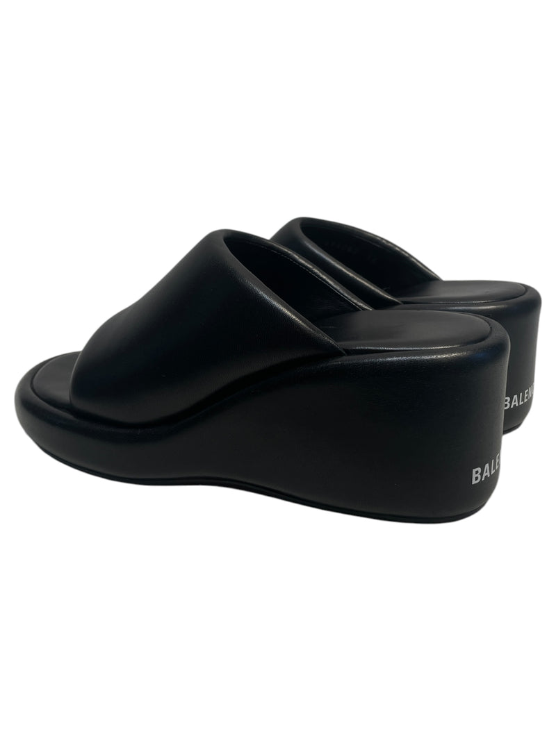 BALENCIAGA/Sandals/US 5.5/BLK/platform slides