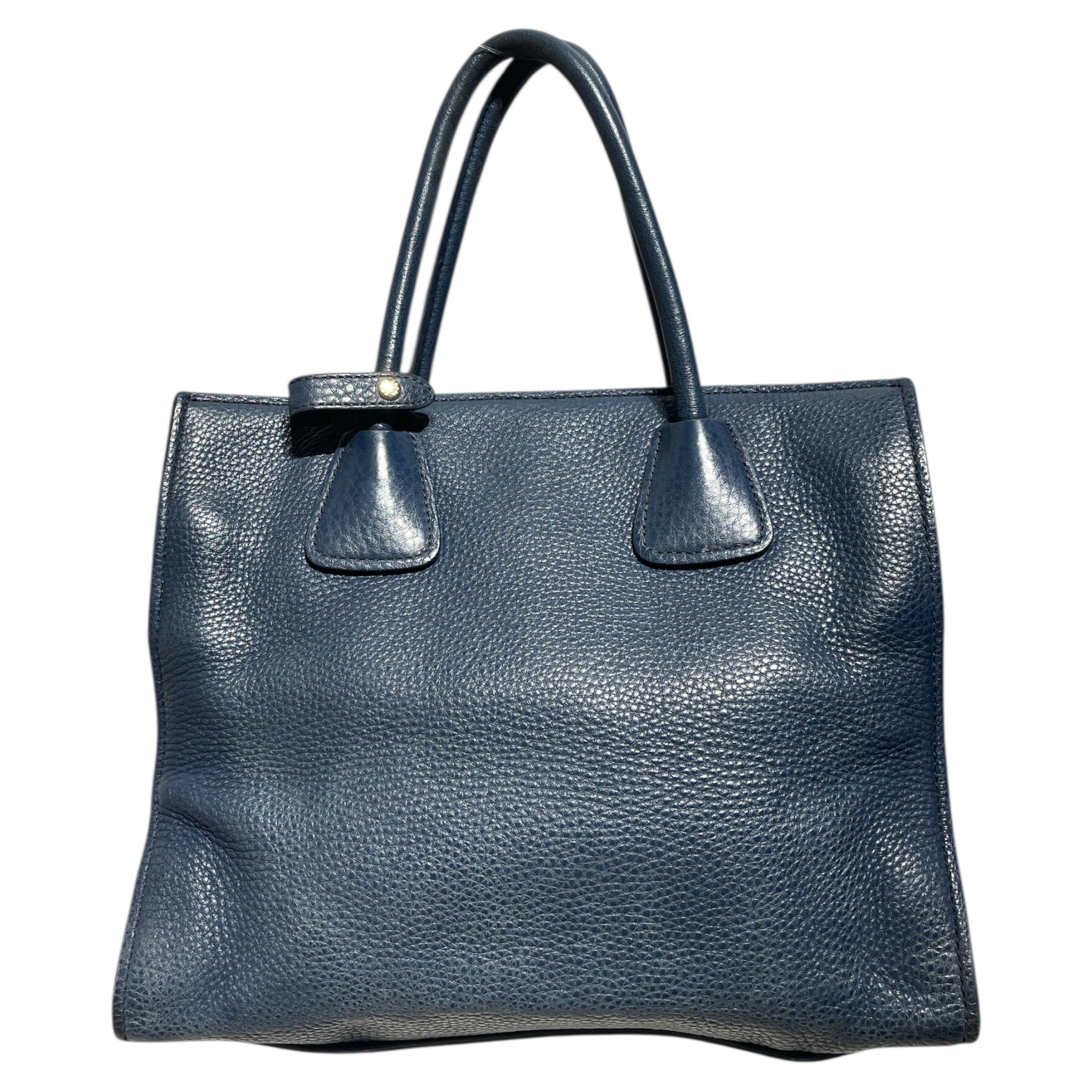 PRADA/Hand Bag/Leather/NVY/VITELLO DAINO SHOPPER TOTE view 2