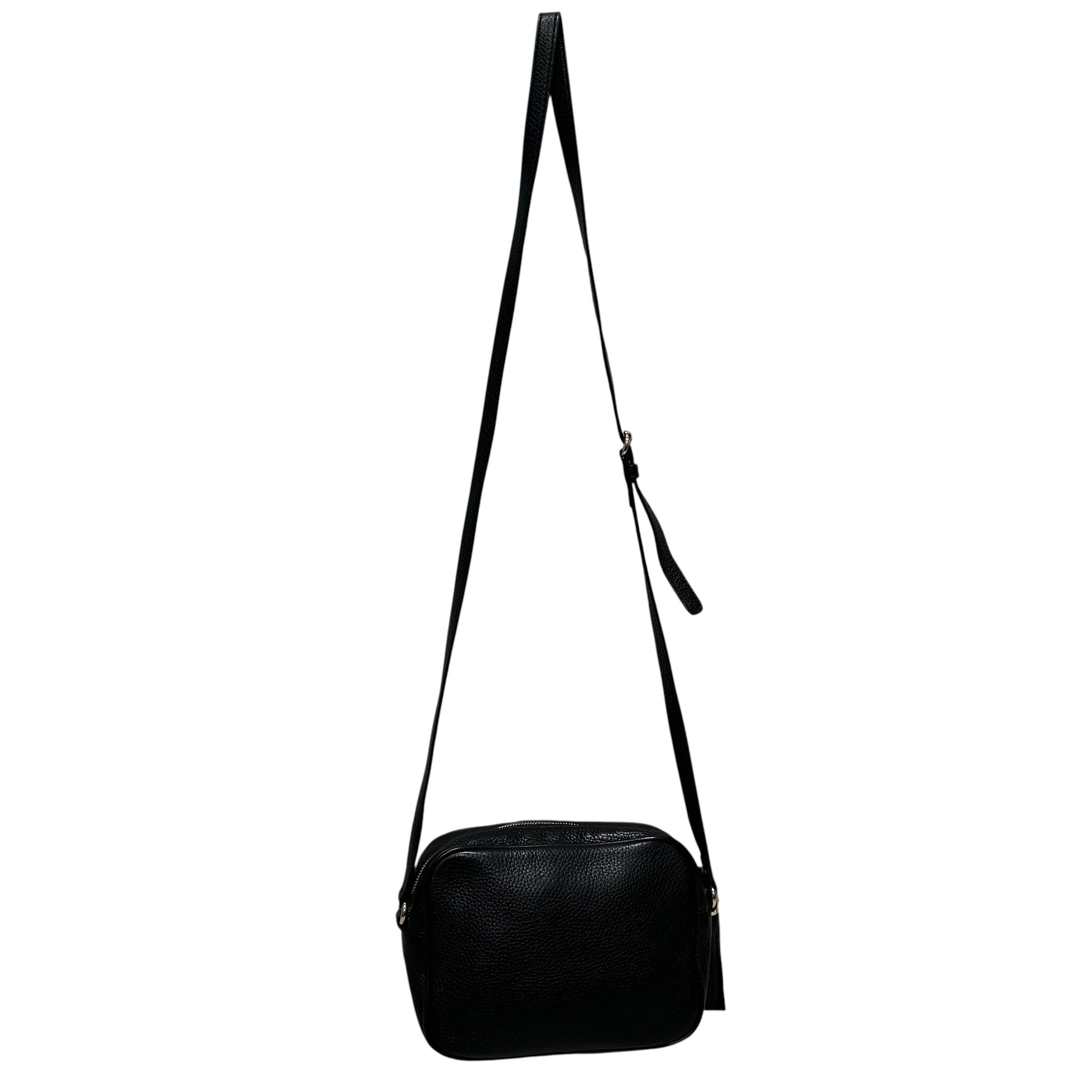 GUCCI/Cross Body Bag/Leather/BLK/EMBOSSED SOHO  GG CROSSBODY view 2