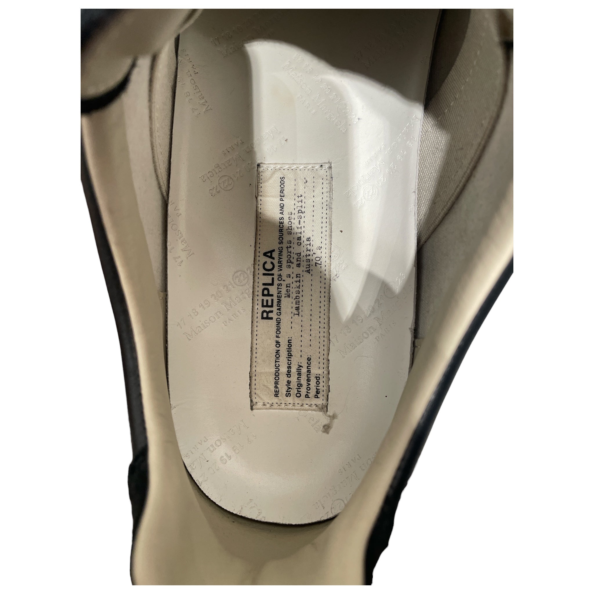 Maison Margiela/Low-Sneakers/EU 44/BLK/replica view 3
