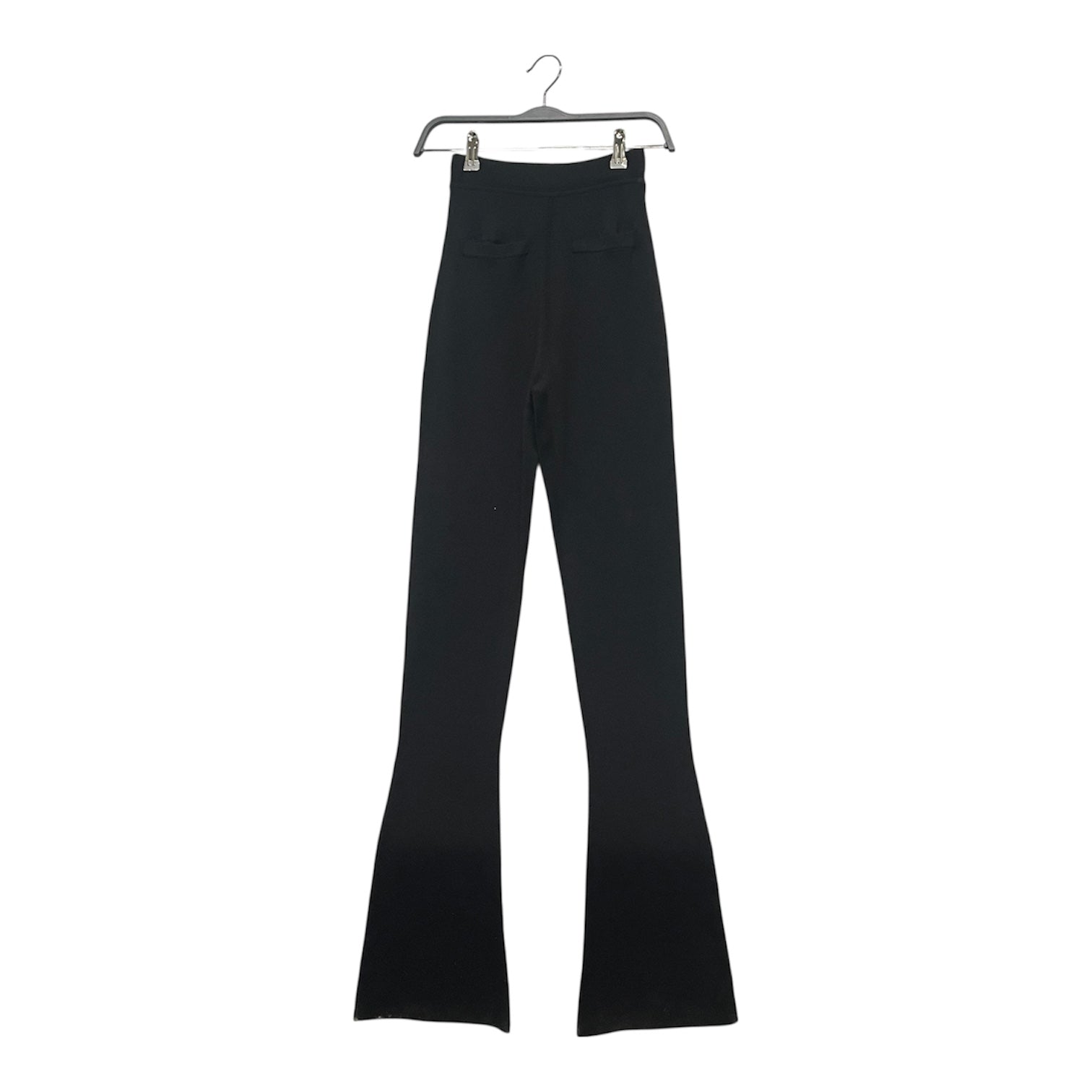 SAINT LAURENT/Bootcut Pants/XS/Cotton/BLK/High-waisted/YP73 2022 00814 view 1