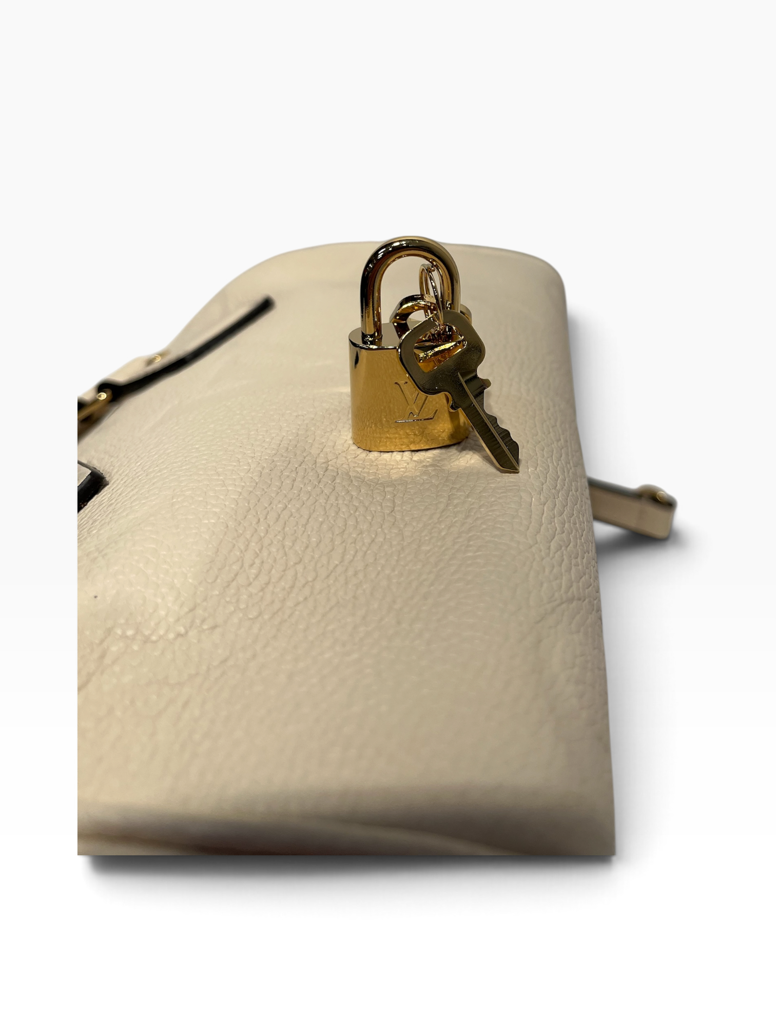 LOUIS VUITTON/Cross Body Bag/Leather/WHT/Monogram Empreinte top handle view 10