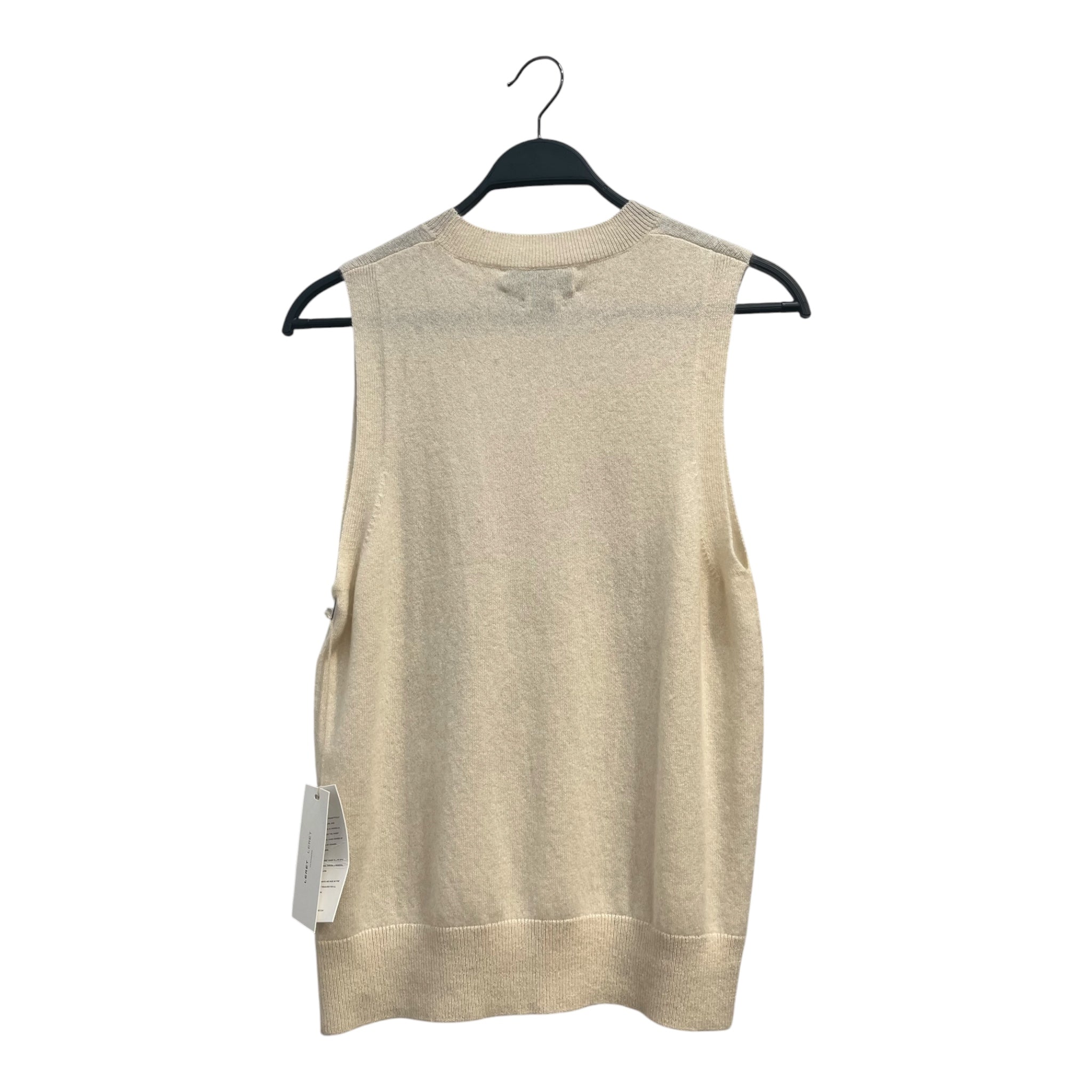 LERET LERET/Knitted Vest/XS/Floral Pattern/Cashmere/CRM/BROWN FLWR view 2