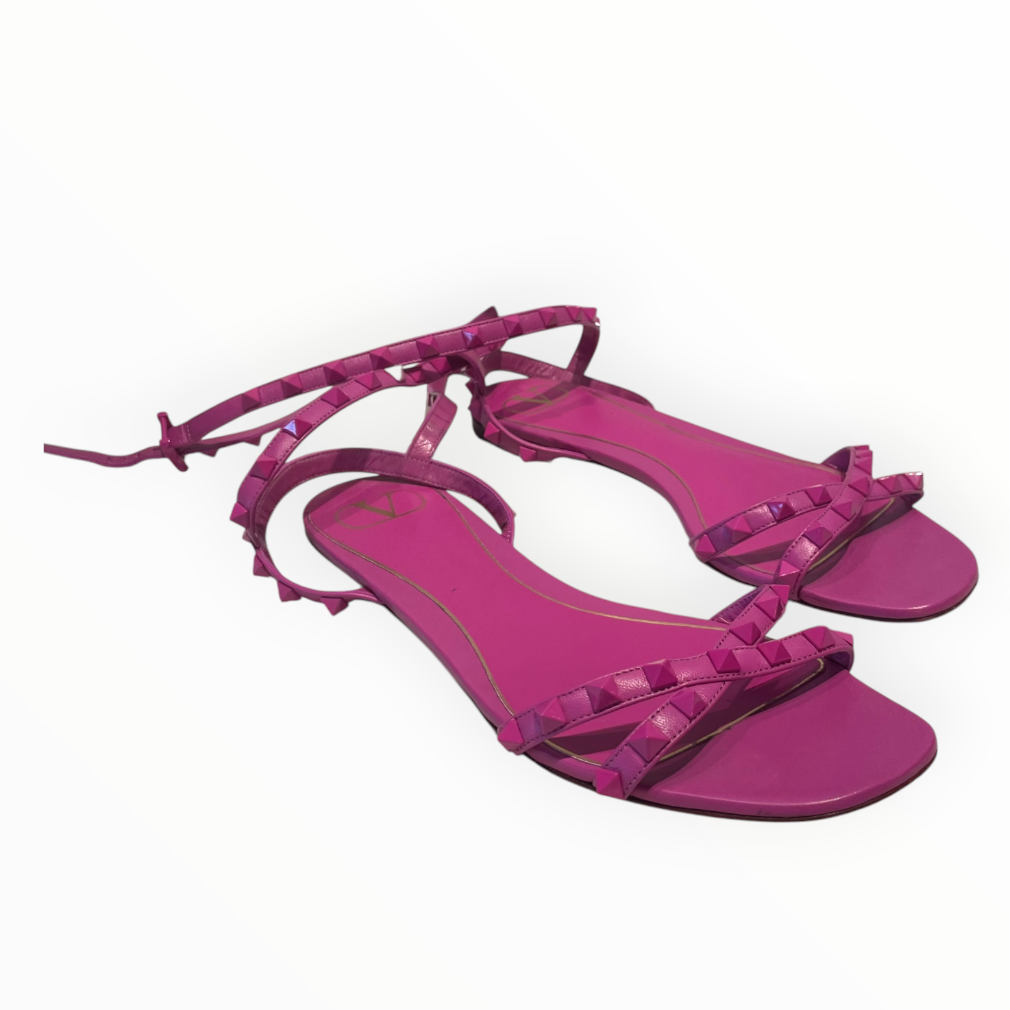 VALENTINO/Sandals/EU 39/Leather/PNK/Rock Stud Sandal view 1