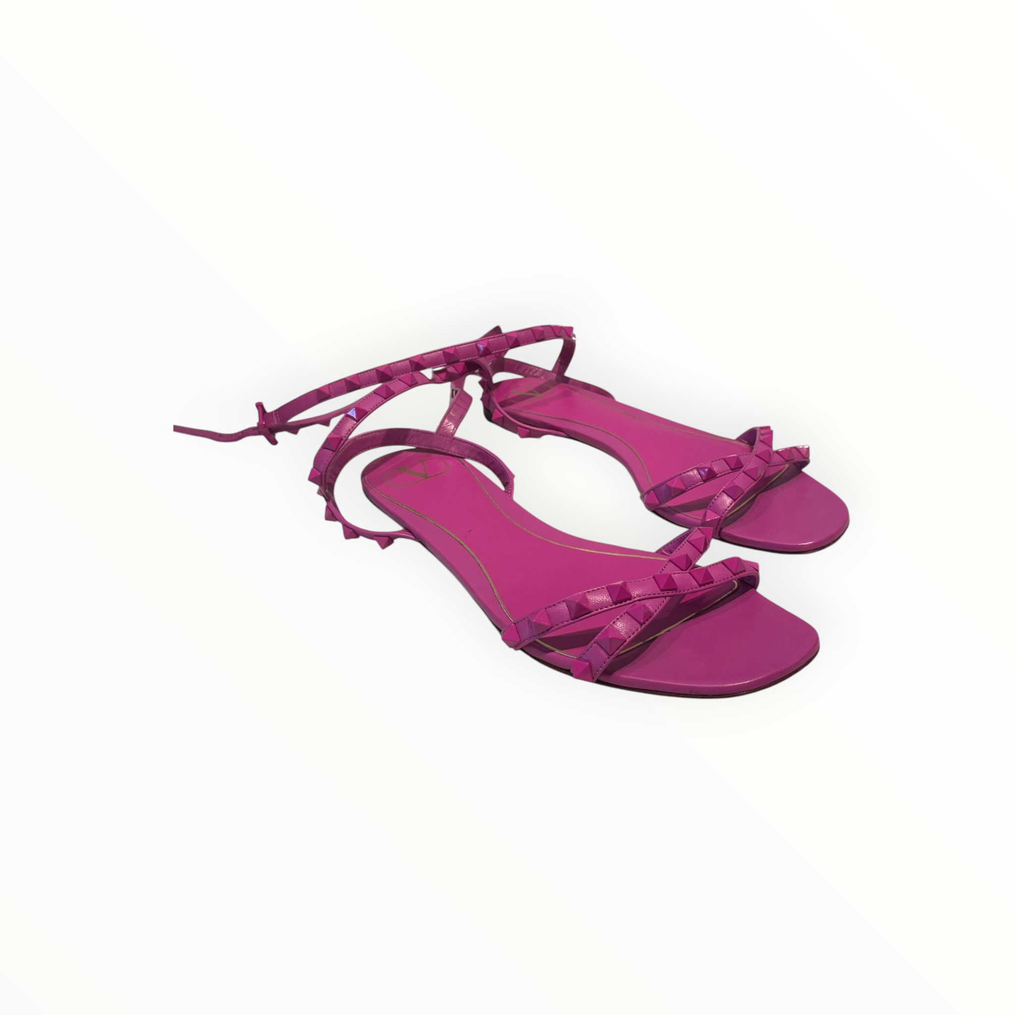 VALENTINO/Sandals/EU 39/Leather/PNK/Rock Stud Sandal view 1