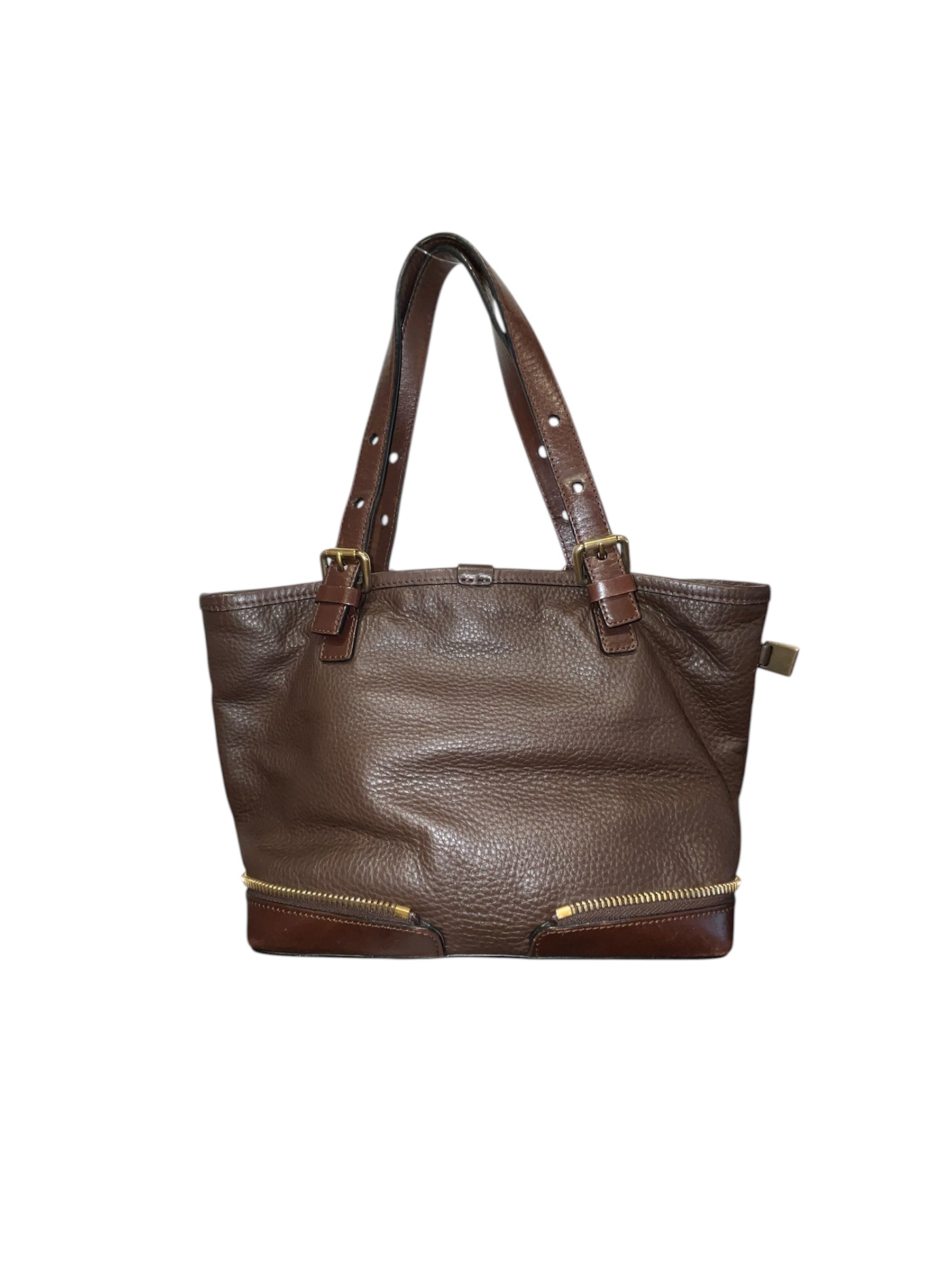 Chloe/Hand Bag/Leather/BRW/Ellen Leather Zipper bag view 2