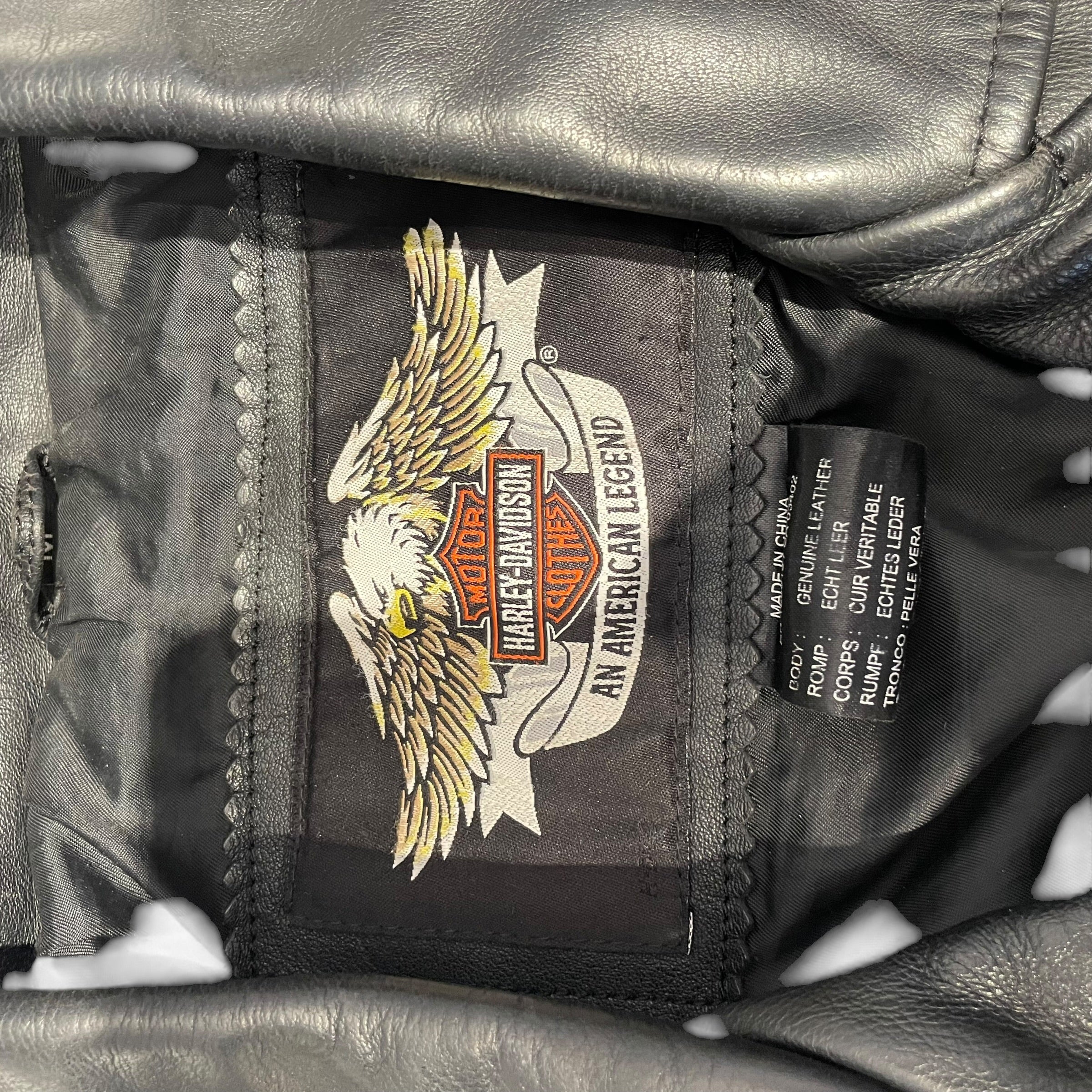 HARLEY DAVIDSON/Leather Jkt/M/Leather/BLK/HD SKULL MOTO JACKET view 4