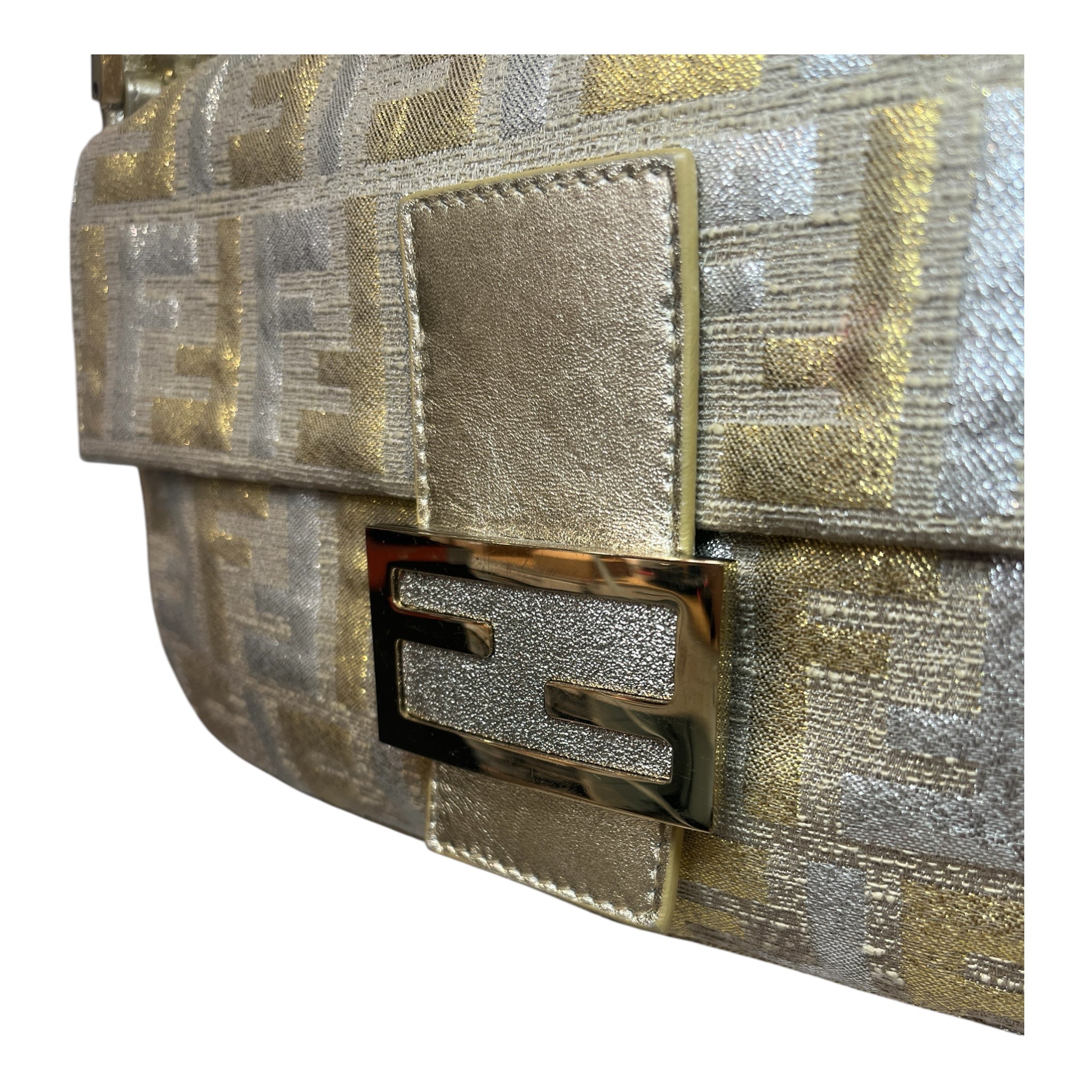 FENDI/Hand Bag/Monogram/BEG/ZUCCA FF BAGUETTE SLV/GLD view 6