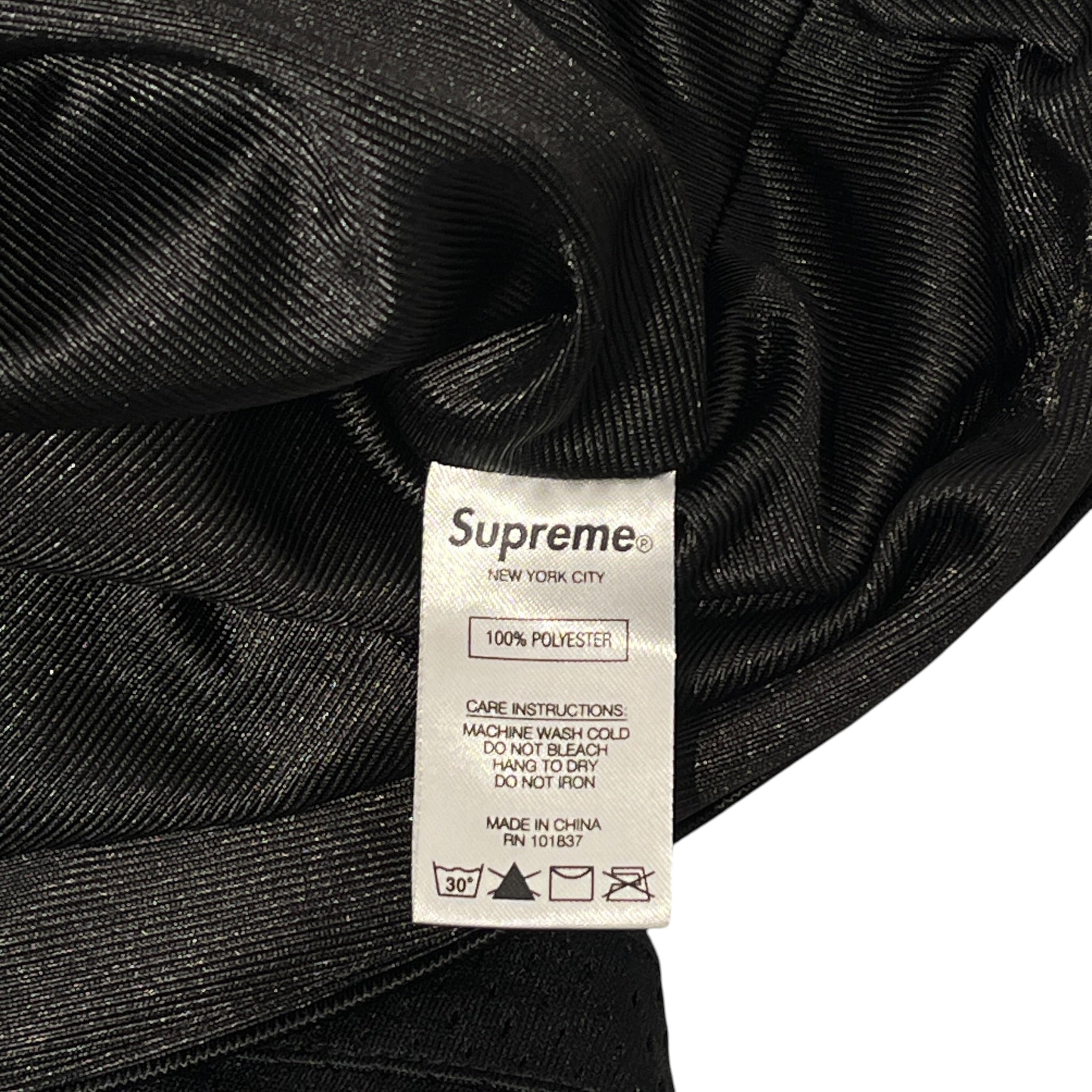 Supreme/T-Shirt/L/Nylon/BLK/MESH ZIPUP/WARMUP TOP view 5