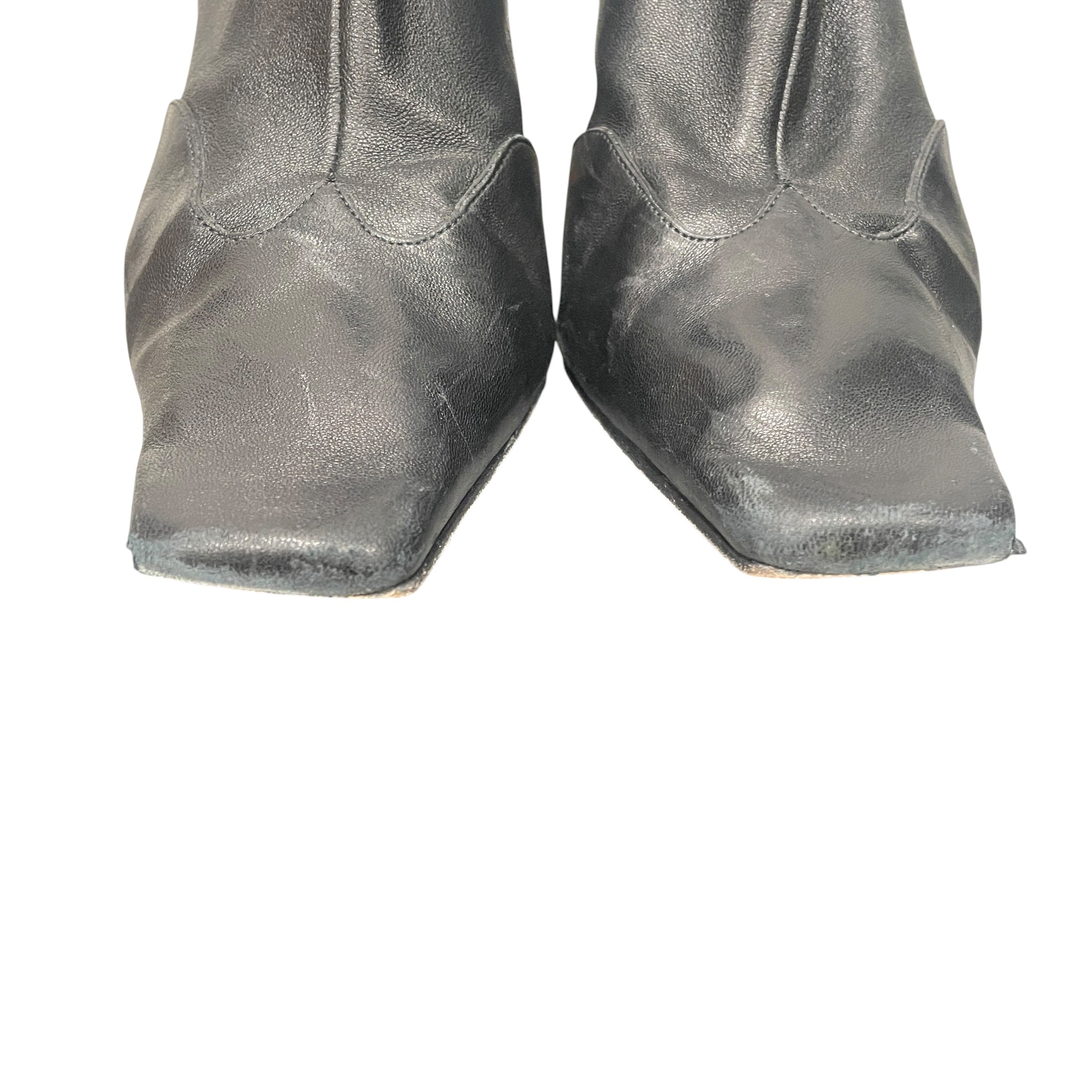 KHAITE/Booties/EU 39/Leather/BLK/NEVADA STRETCH ANKLE BOOT view 5
