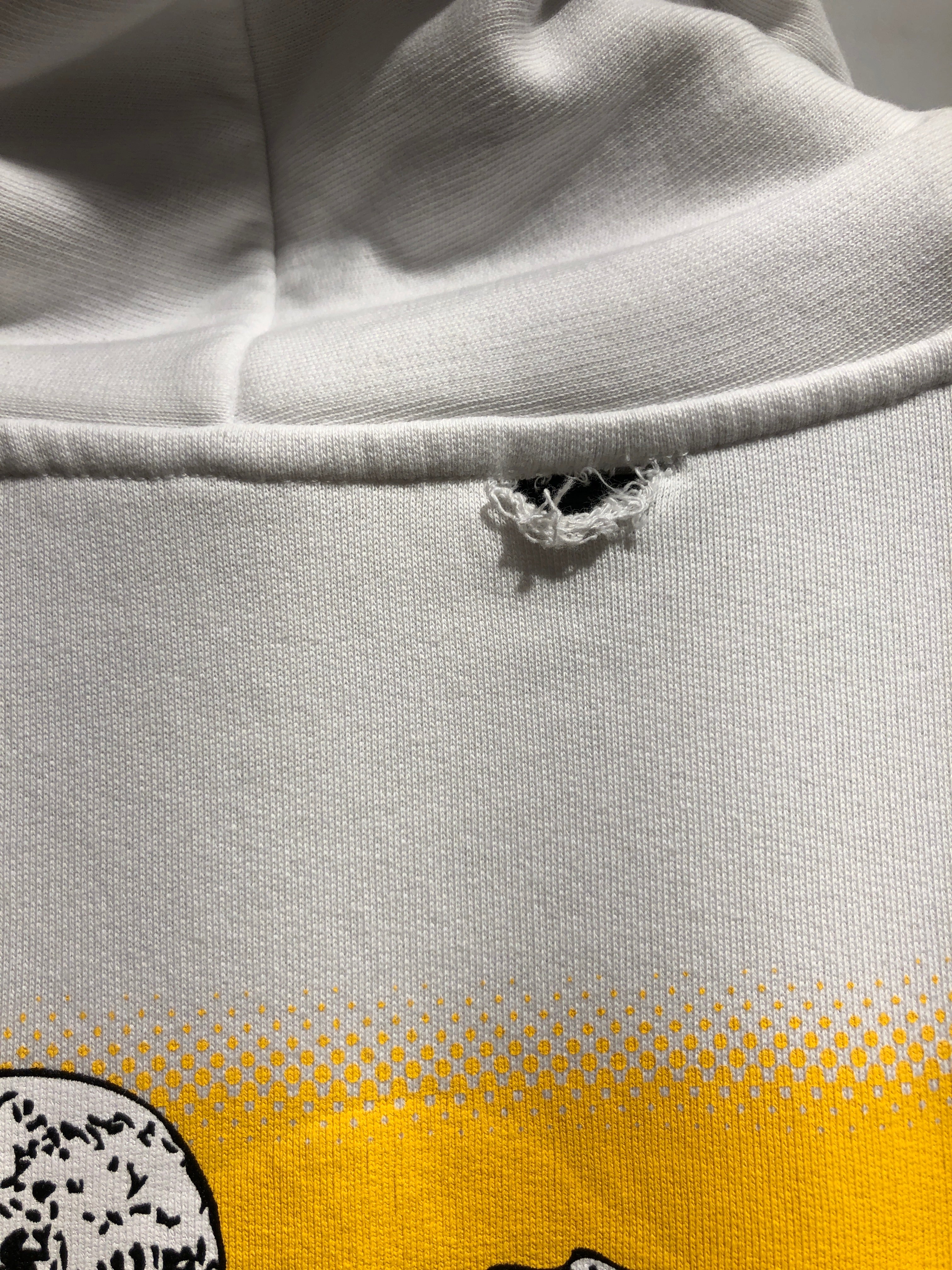 OFF-WHITE/UNDERCOVER/Zip Up Hoodie/L/Graphic/Cotton/WHT/REVERSABLE - SKELETON GRAPHIC view 3