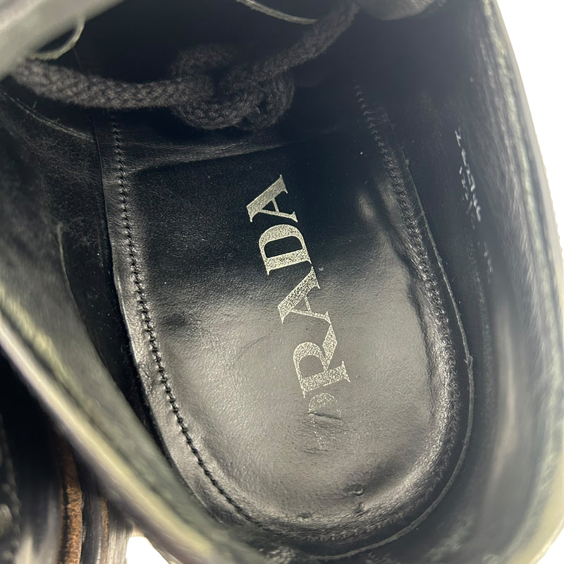 PRADA/Dress Shoes/7.5/Black/Leather/