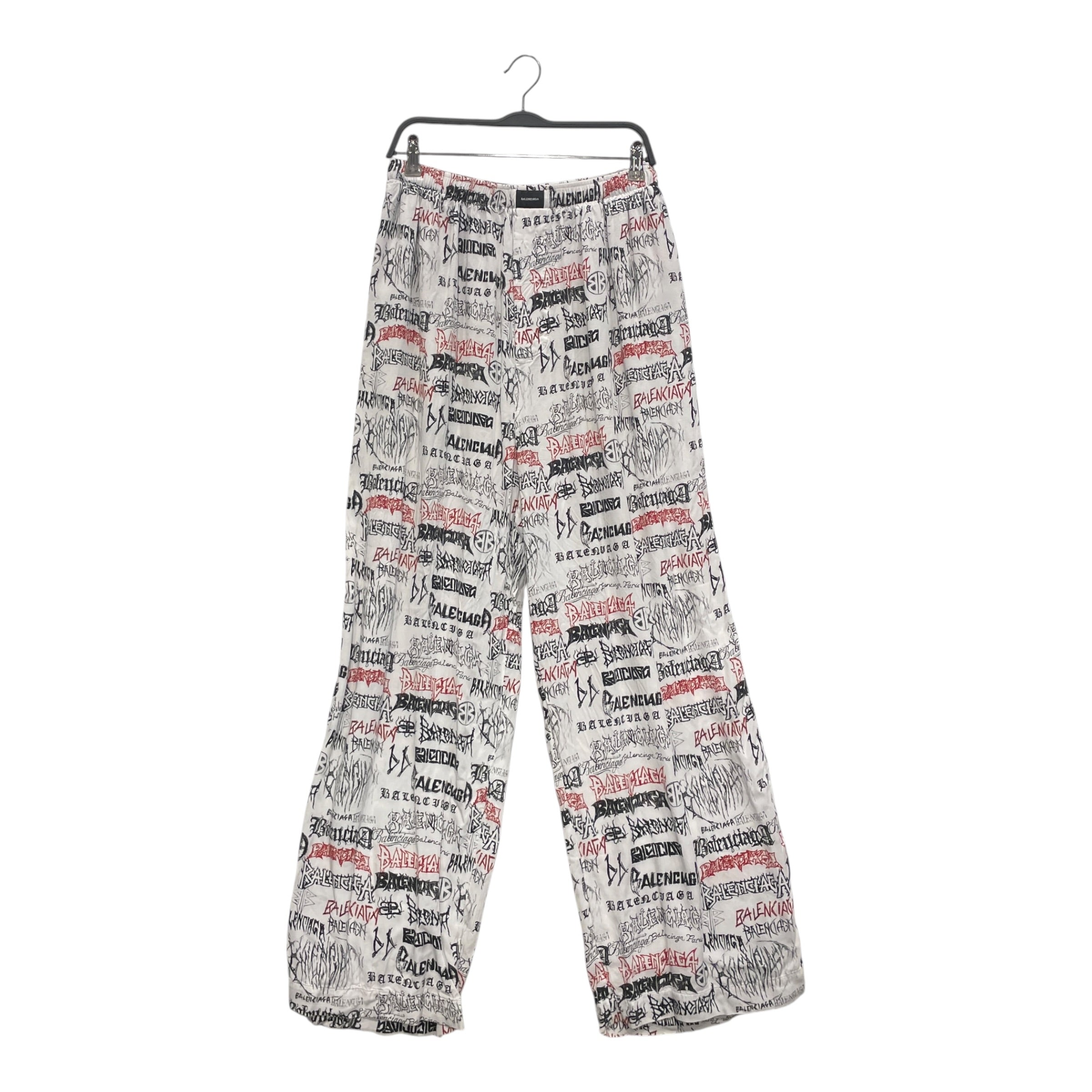 BALENCIAGA/Pants/50/Cotton/WHT/All Over Print/DIY PYJAMA METAL PRINT view 1