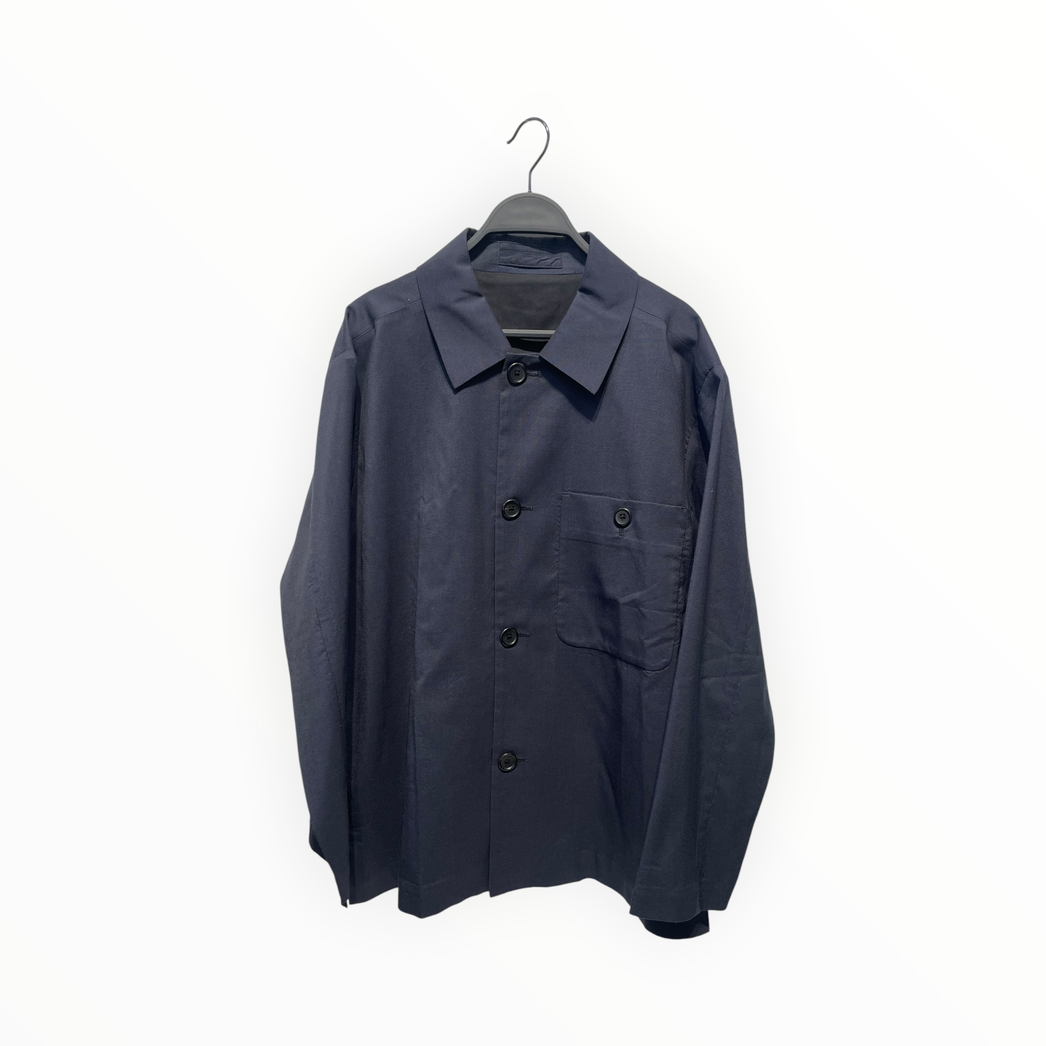 Margaret Howell/LS Shirt/M/Cotton/BLK/pocket view 1