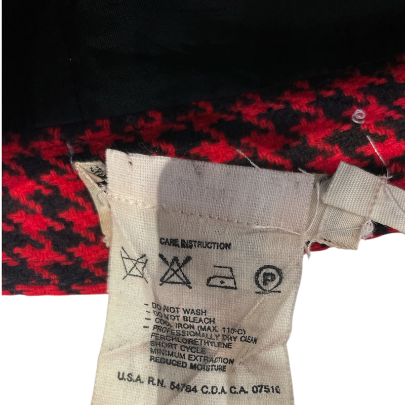 VALENTINO/Skirt/42/Plaid/Cotton/RED/
