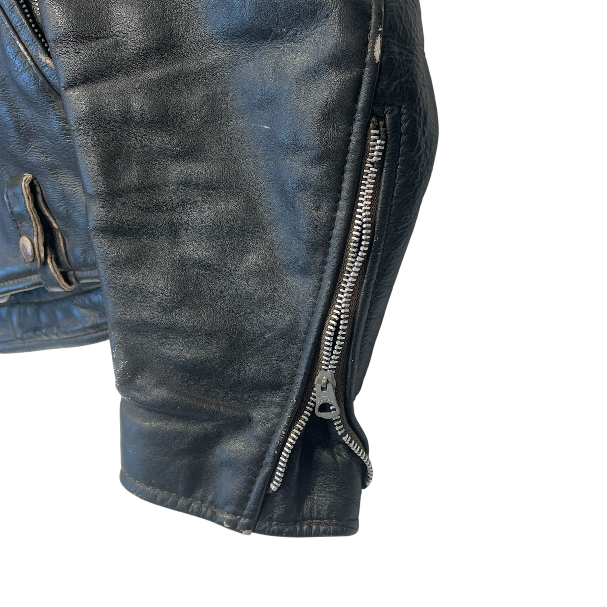 Vintage/Leather Jkt/Leather/BLK/60s SERVAL ZIPPER LEATHER JKT view 5