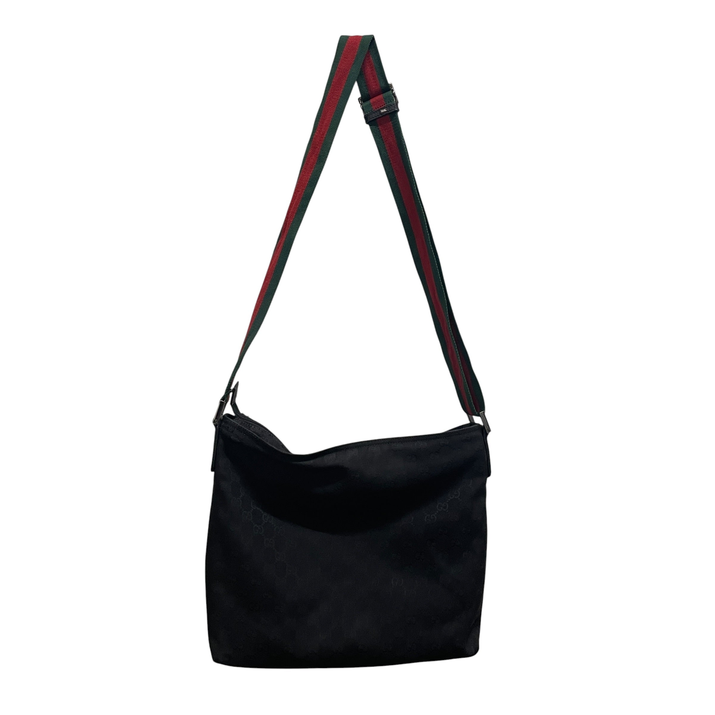 GUCCI/Cross Body Bag/Monogram/Cotton/BLK/R2DVT2X view 2