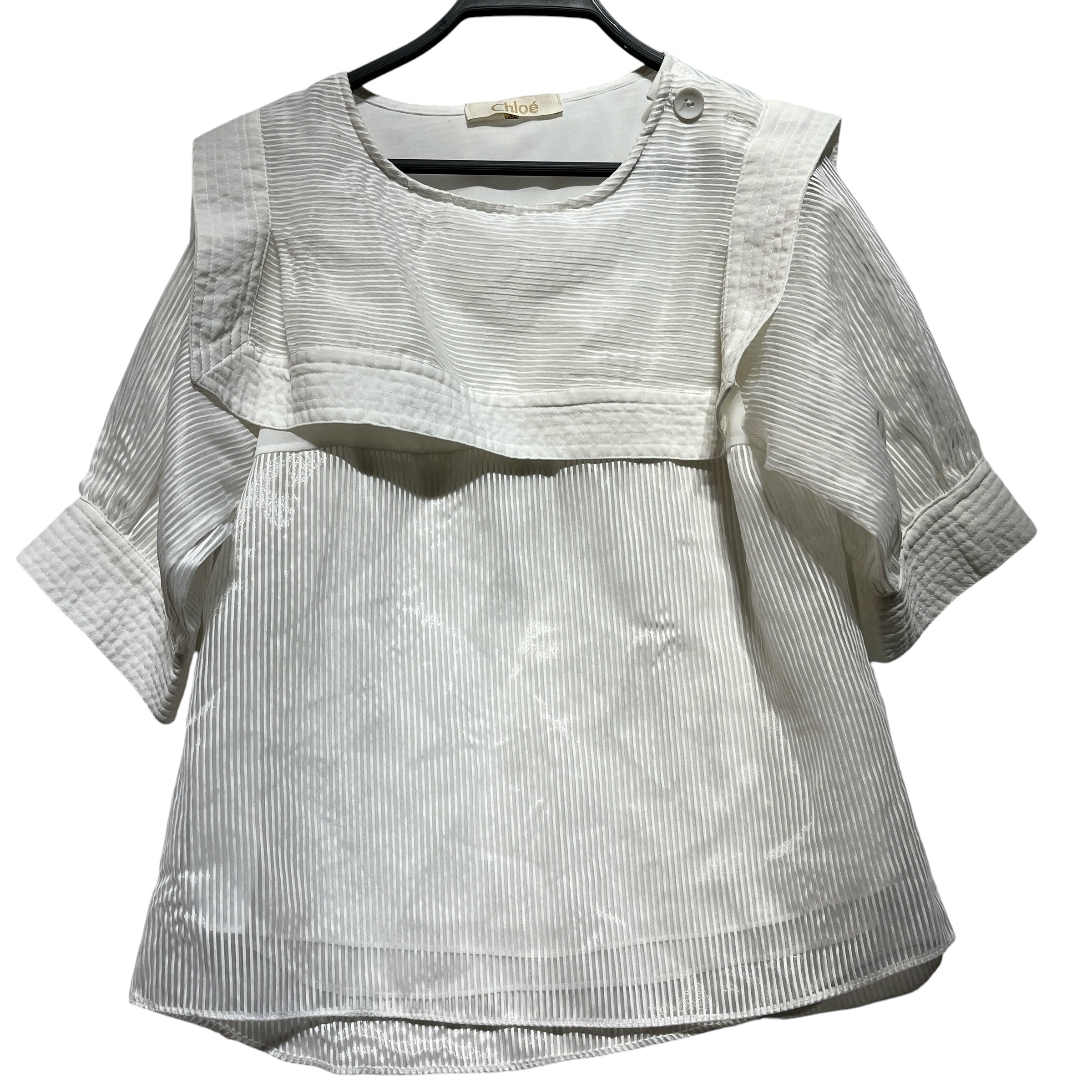 Chloe/LS Blouse/WHT/ view 1