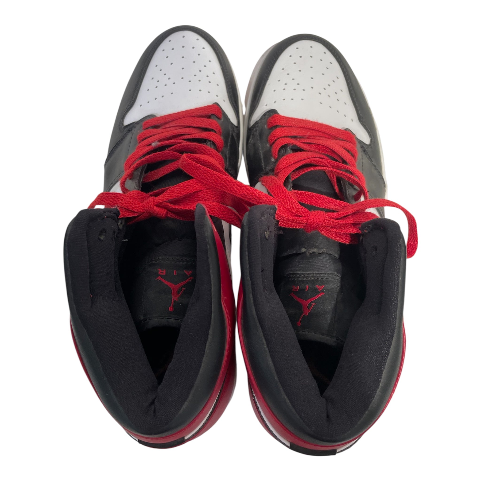 NIKE/AIR JORDAN 1 RETRO/Hi-Sneakers/US 10.5/Leather/RED/136085-102 view 3