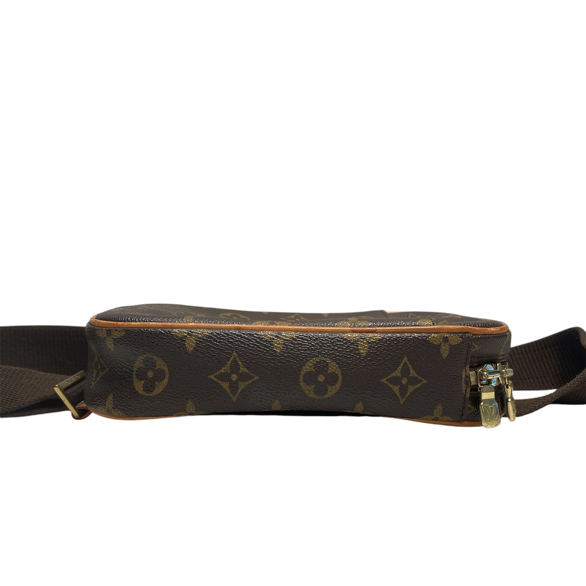 LOUIS VUITTON/Cross Body Bag/Monogram/Leather/BRW/pochette view 3