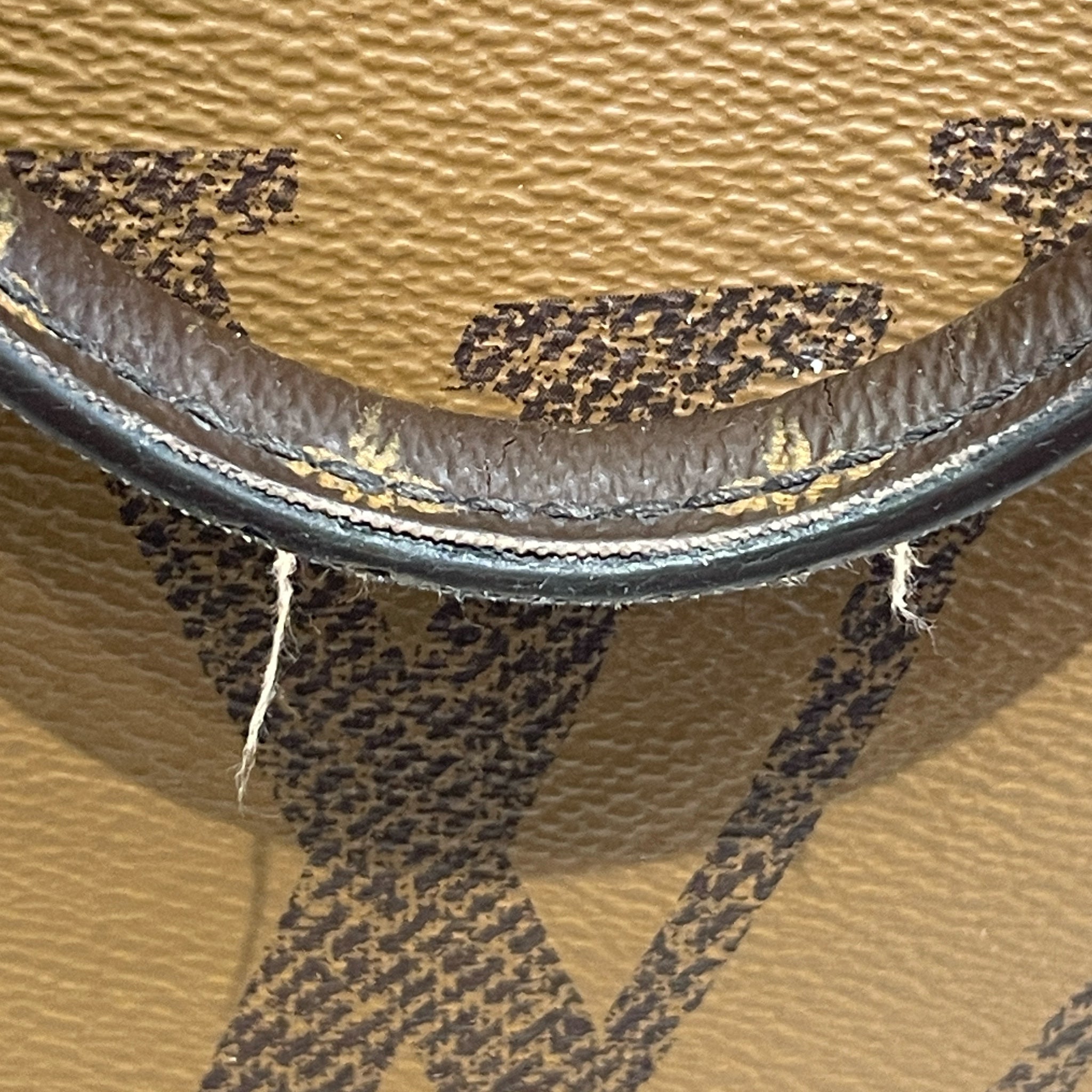 LOUIS VUITTON/Hand Bag/Monogram/Leather/BRW/Reverse Monogram Handbag view 9