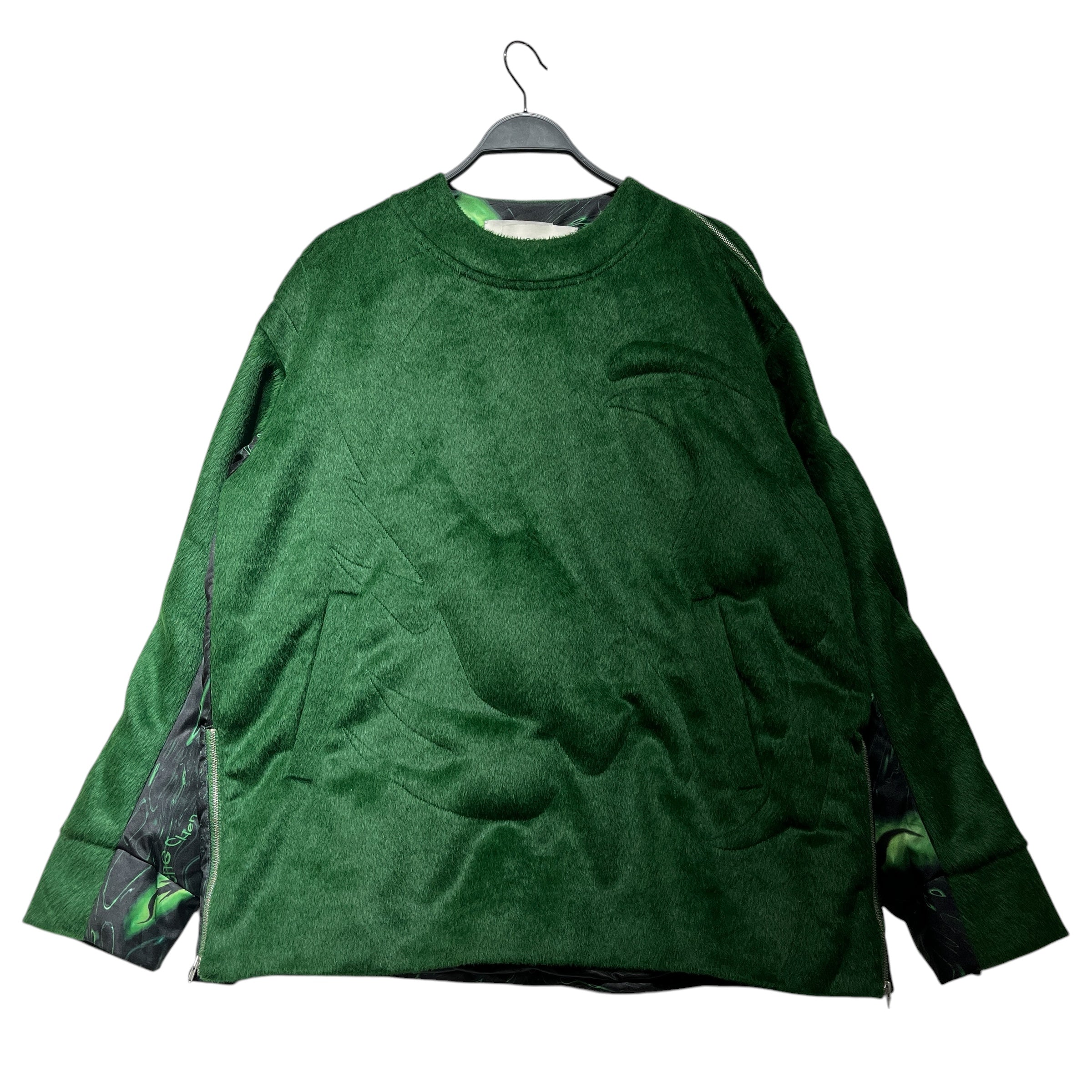 Feng Chen Wang/Jacket/S/Wool/GRN/Graphic/Padded Alpaca Wool Sweater view 1