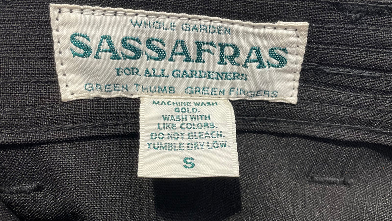 SASSAFRAS/Cargo Pants/S/Polyester/BLK/Puzzle Ring