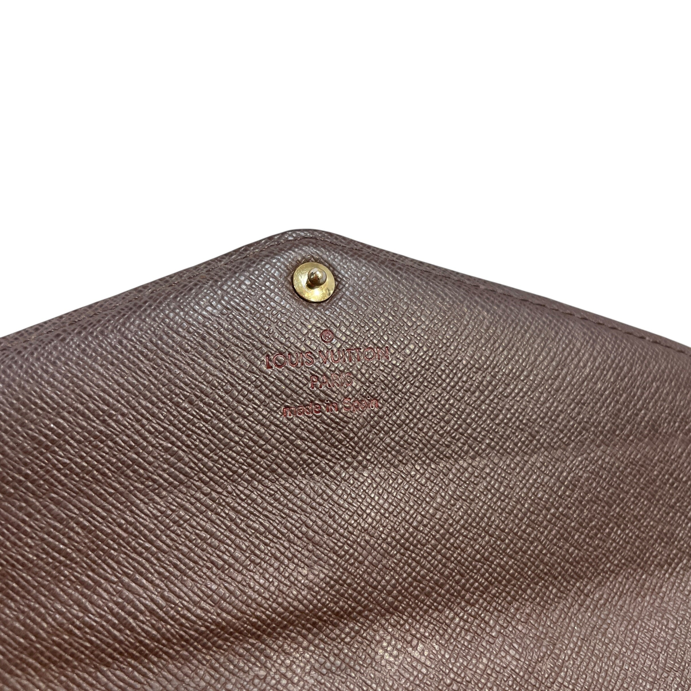 LOUIS VUITTON/Long Wallet/Monogram/Leather/BRW/Damier Ebene view 4