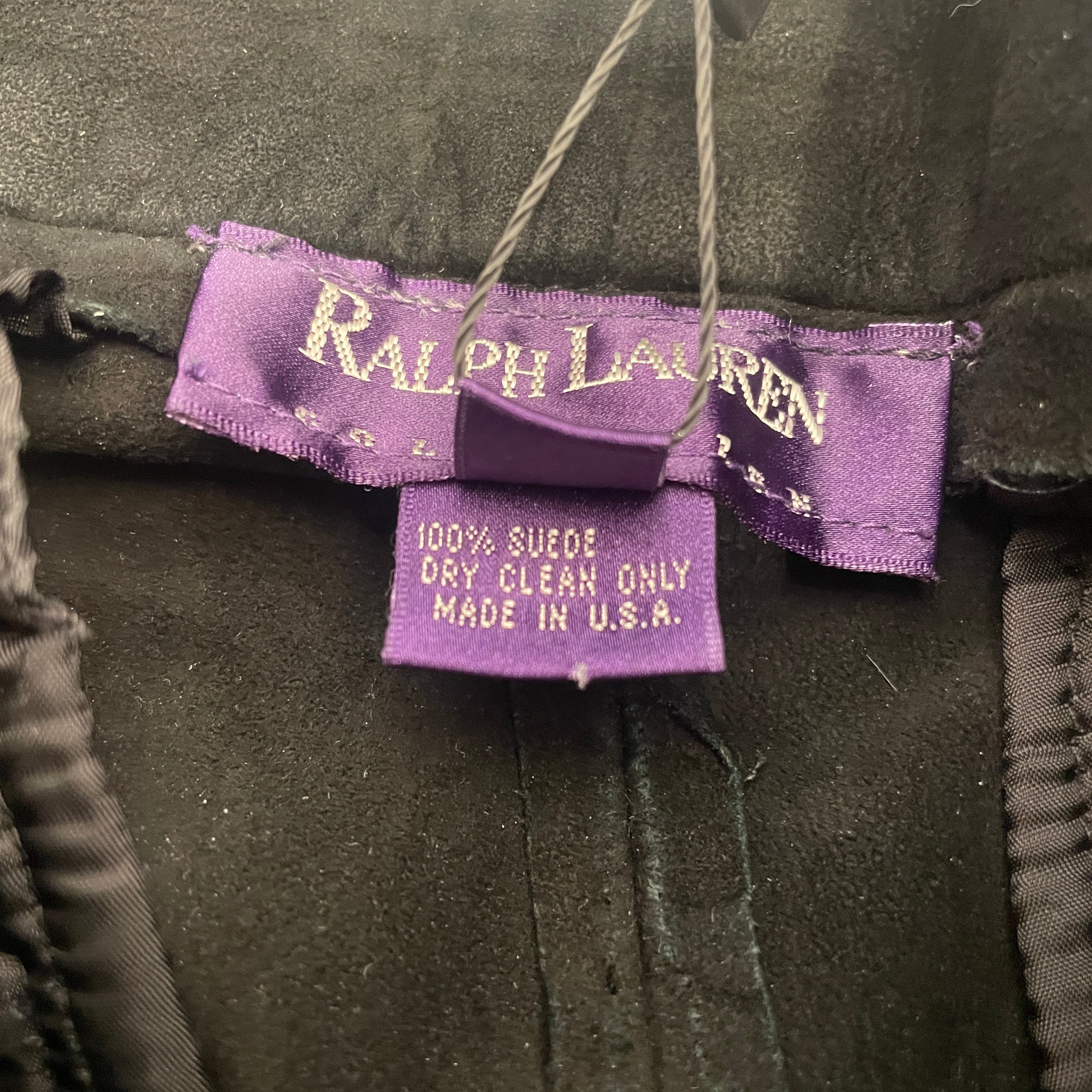 RALPH LAUREN PURPLE LABEL/Straight Pants/8/Suede/BLK/SLIGHT BOOT CUT view 4
