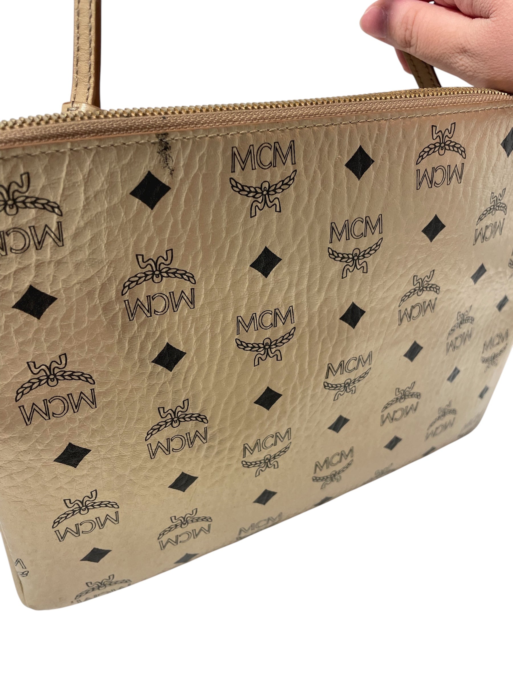 MCM/Cross Body Bag/Monogram/Leather/GLD/ view 5