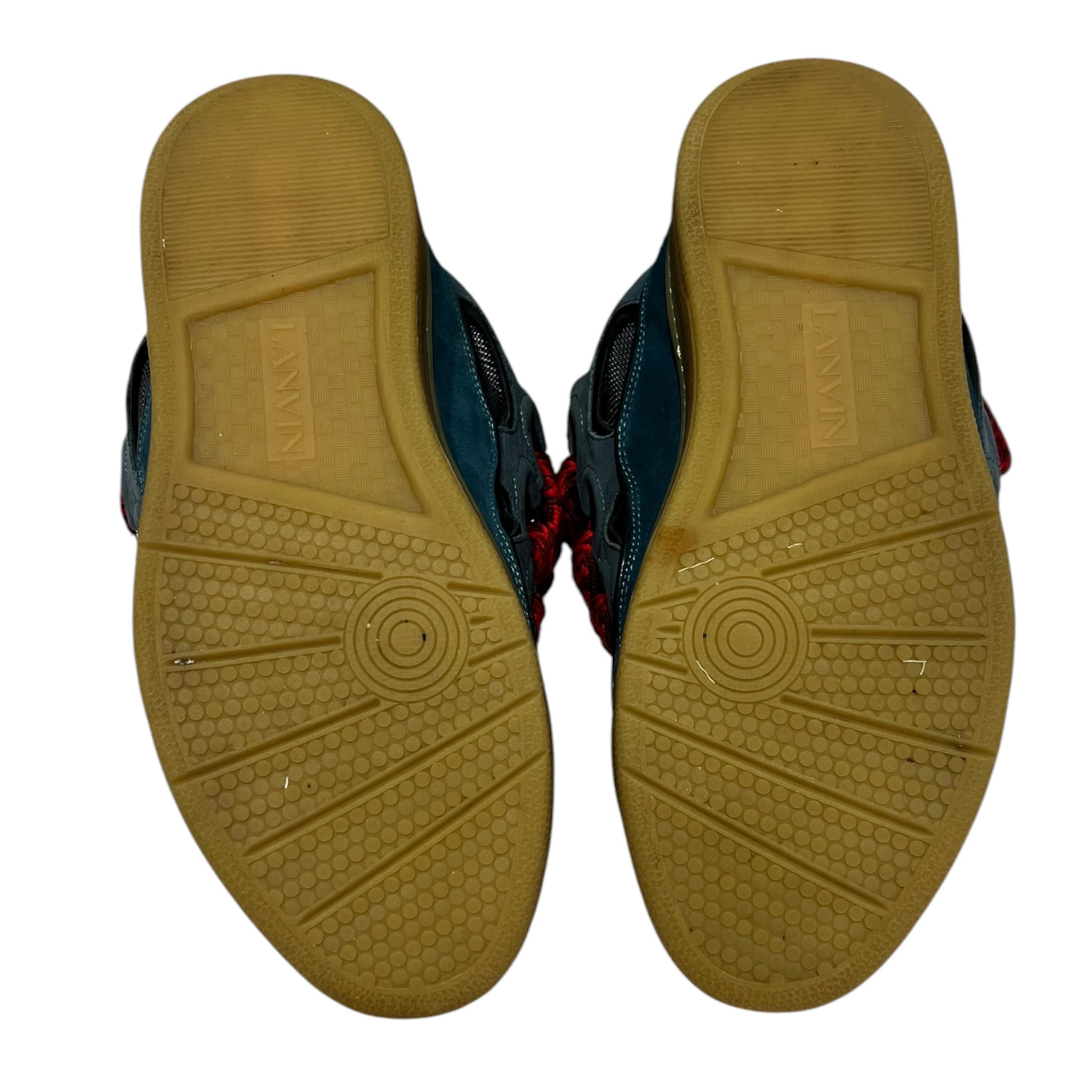 LANVIN/Low-Sneakers/EU 41/Leather/IDG/striped laces view 4
