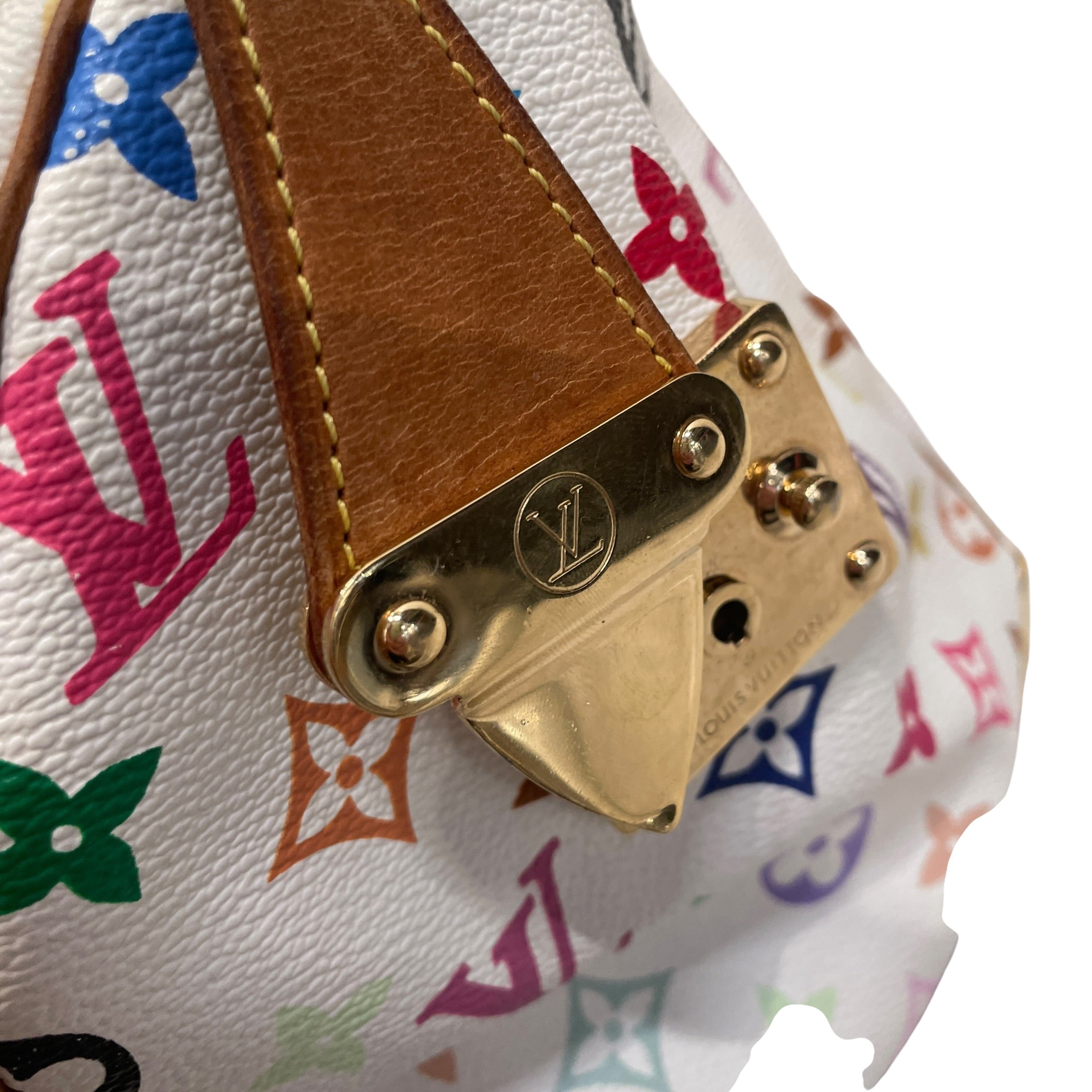 LOUIS VUITTON/Bag/Monogram/Leather/WHT/SPEEDY 30 MULTICOLORE view 6