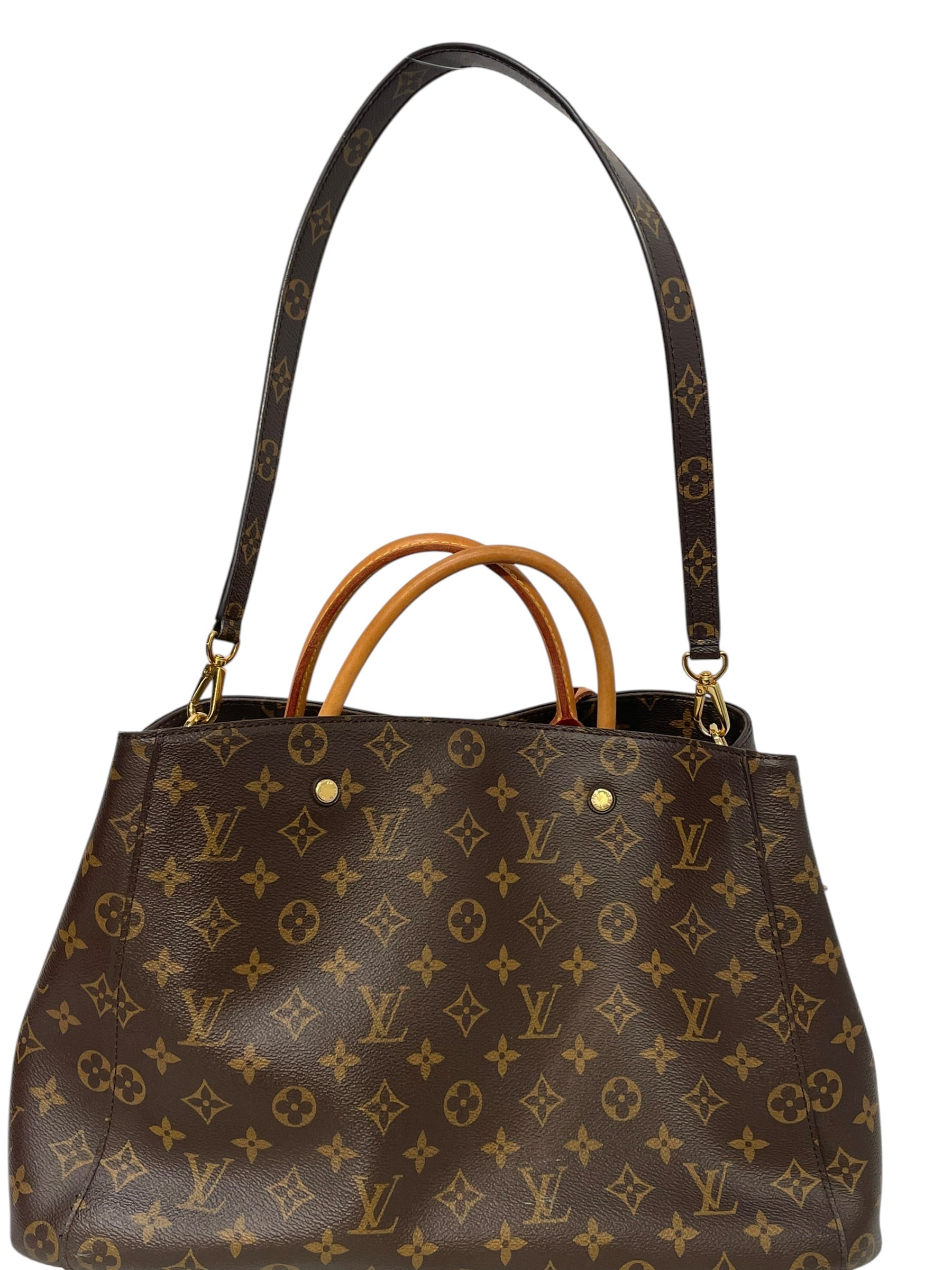 LOUIS VUITTON/Tote Bag/Monogram/Leather/BRW/montaigne mm view 2