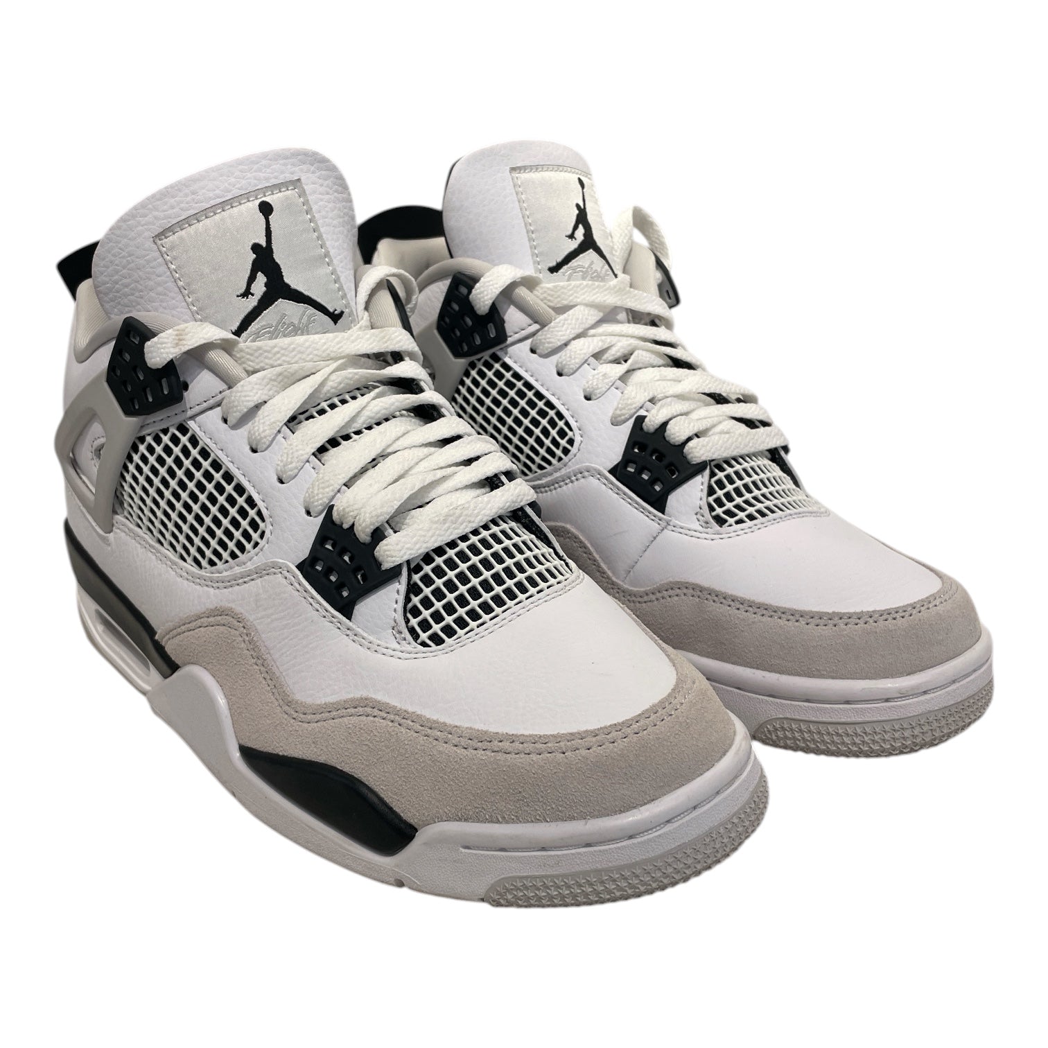 NIKE/AIR JORDAN 4 RETRO/Low-Sneakers/US 9.5/Leather/WHT/DH6927-111