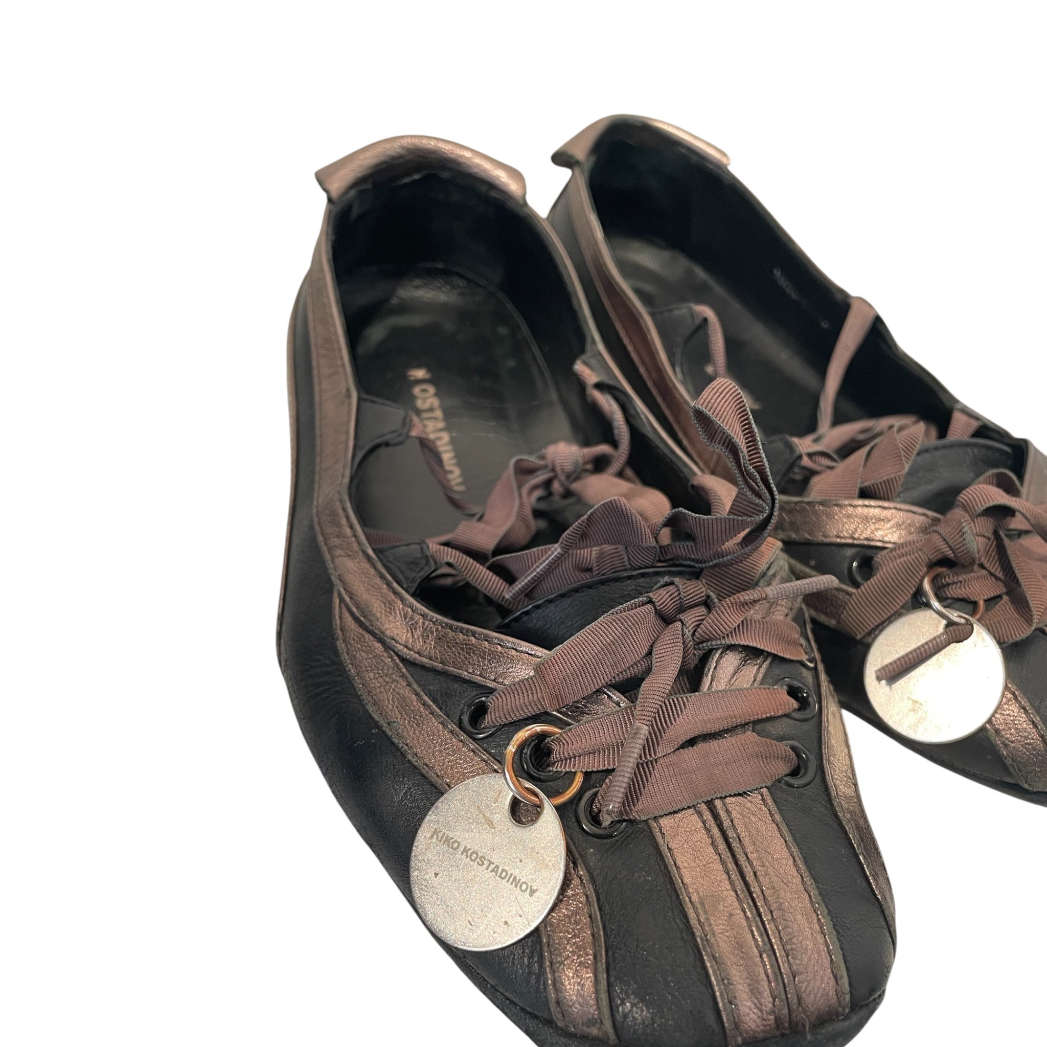 Kiko Kostadinov/Flat Shoes/EU 38/Leather/BLK/lella hybrid ballet flats view 2