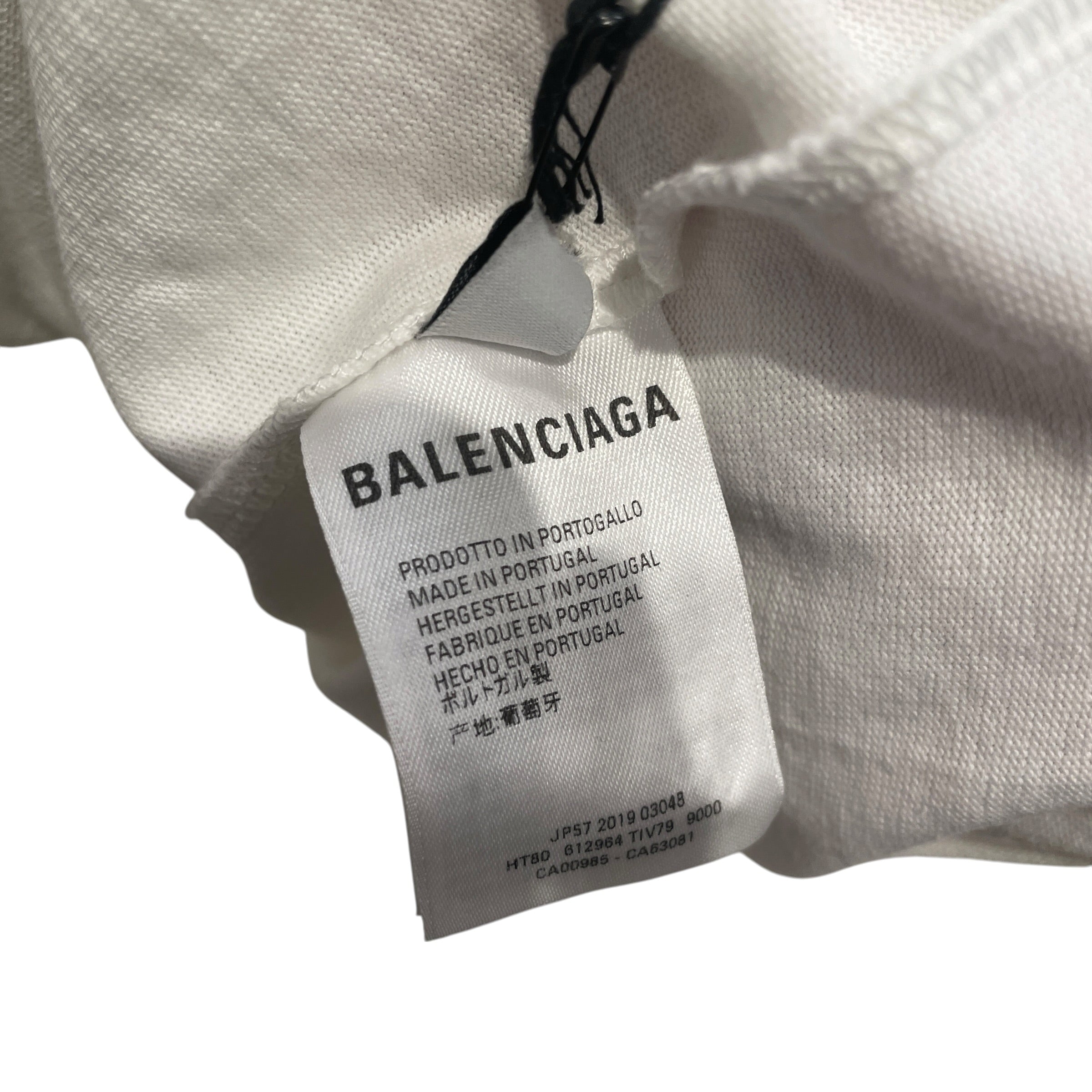 BALENCIAGA/T-Shirt/M/Cotton/WHT/BB MASTERCARD BABY TEE view 4