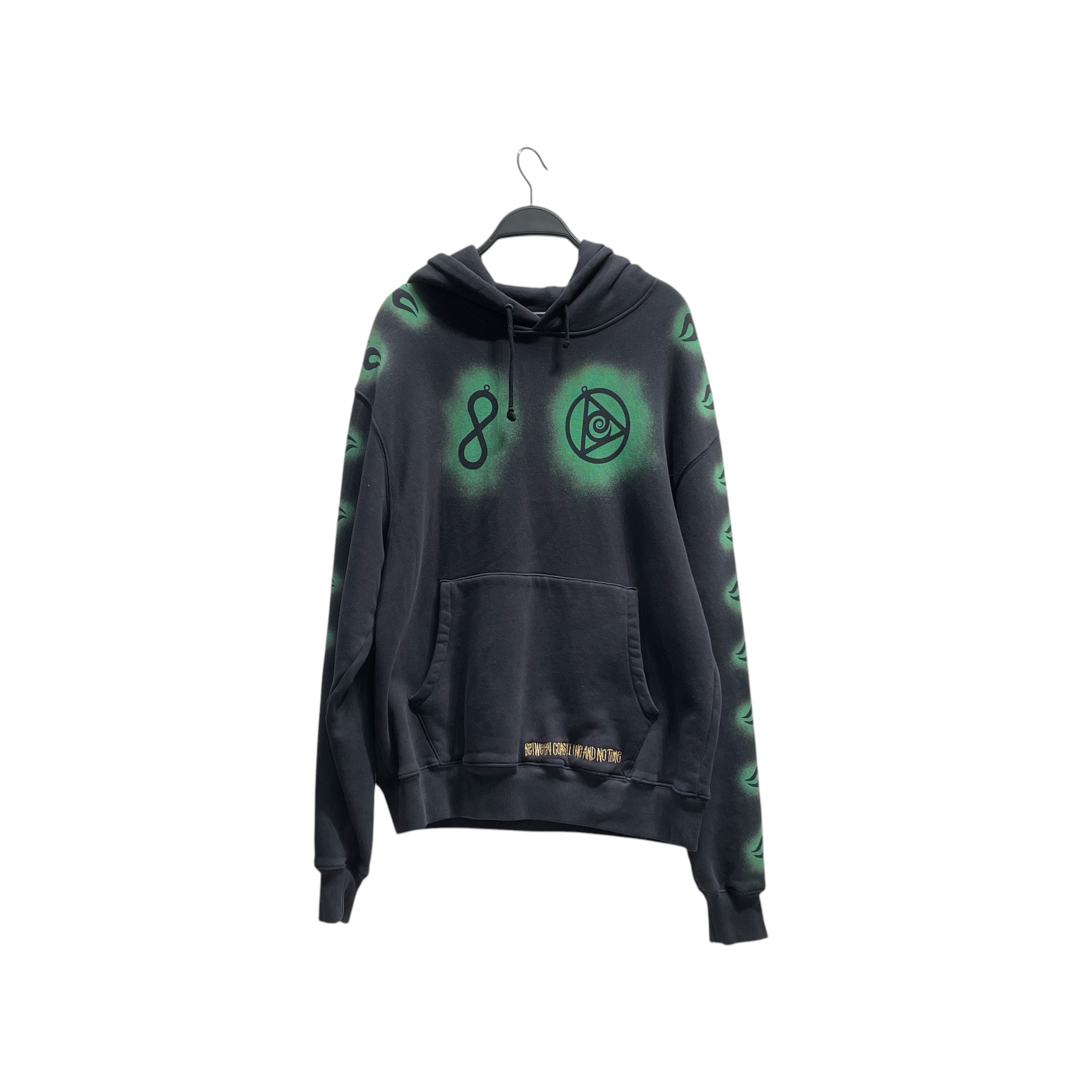 STUSSY/DRIES VAN NOTEN/Hoodie/L/Cotton/BLK/ view 1