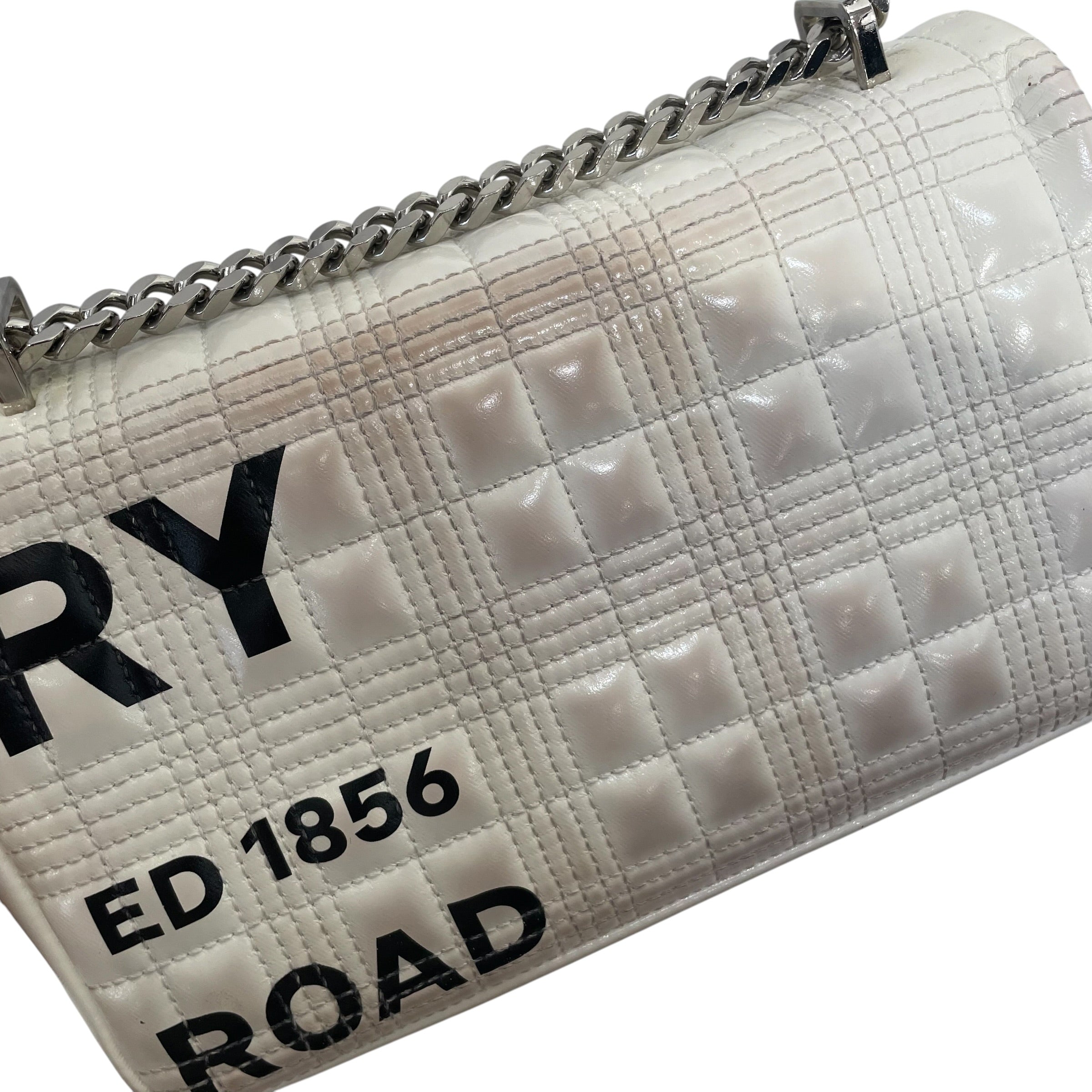 BURBERRY/Cross Body Bag/Leather/WHT/LOLA SMALL WHITE LEATER HAND B view 10